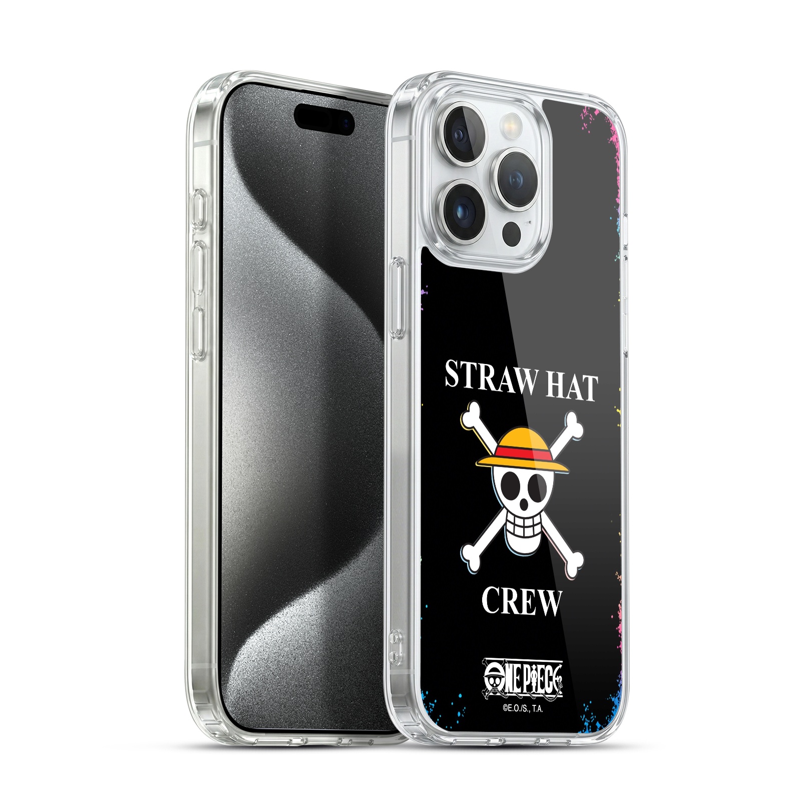 Colourful Crew Logo Hybrid MagSafe Case for iPhone 15 Pro Max