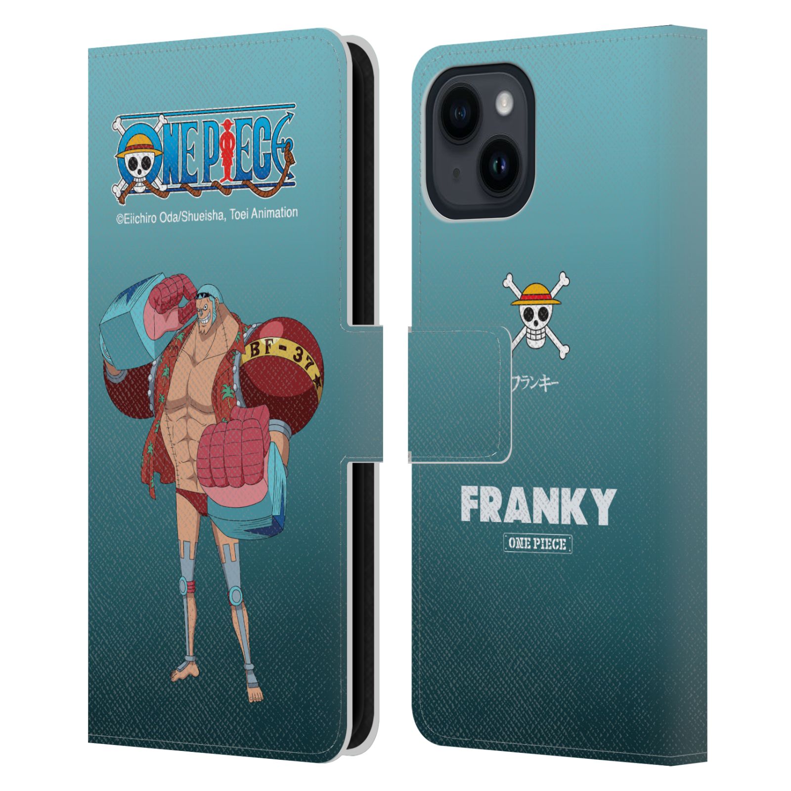 Franky Leather Wallet Case for iPhone 15