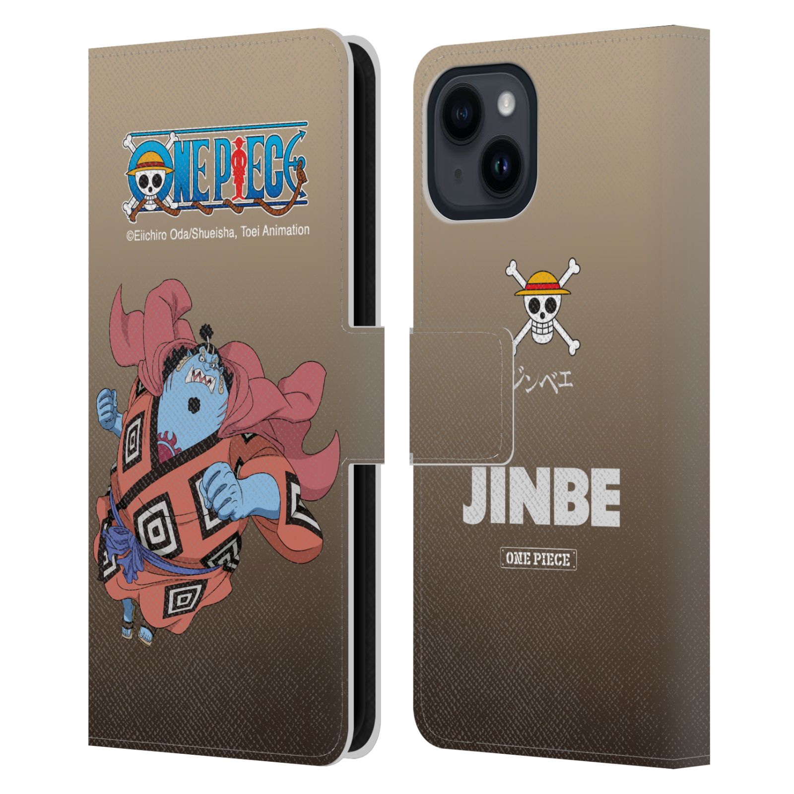 Jinbe Leather Wallet Case for iPhone 15