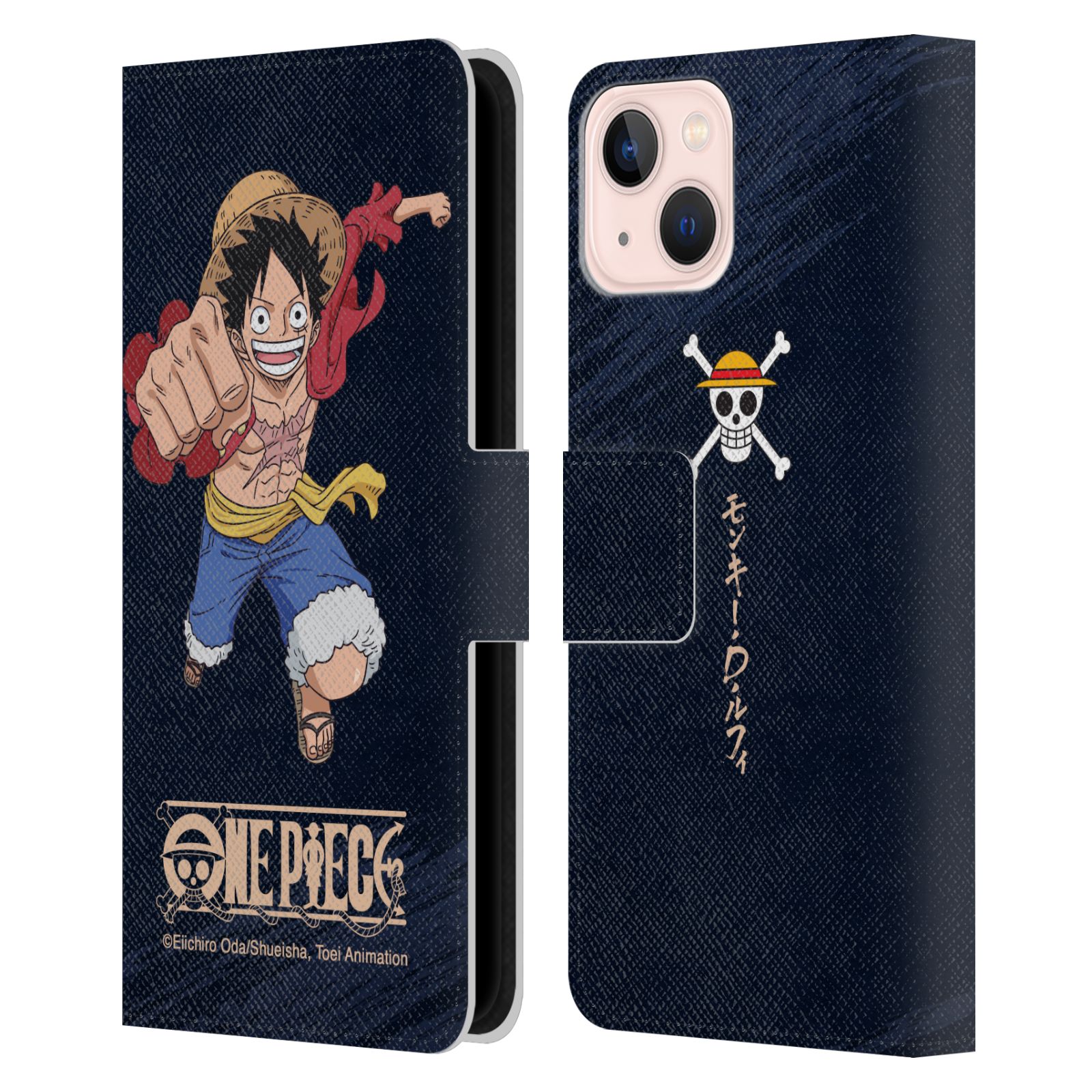 Luffy Leather Wallet Case for iPhone 13