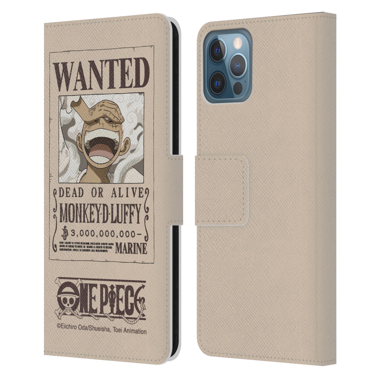 Luffy Gear 5 Poster Leather Wallet Case for iPhone 12 / 12 Pro