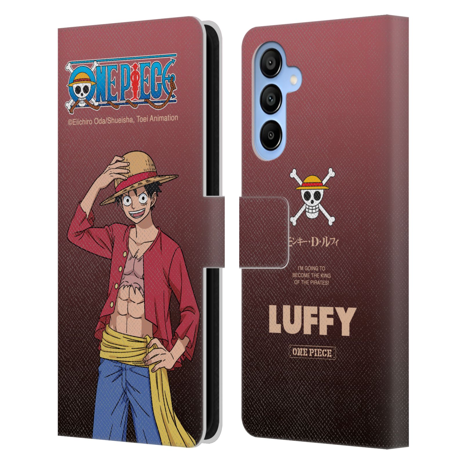 Monkey D. Luffy Leather Wallet Case for Galaxy A16 5G