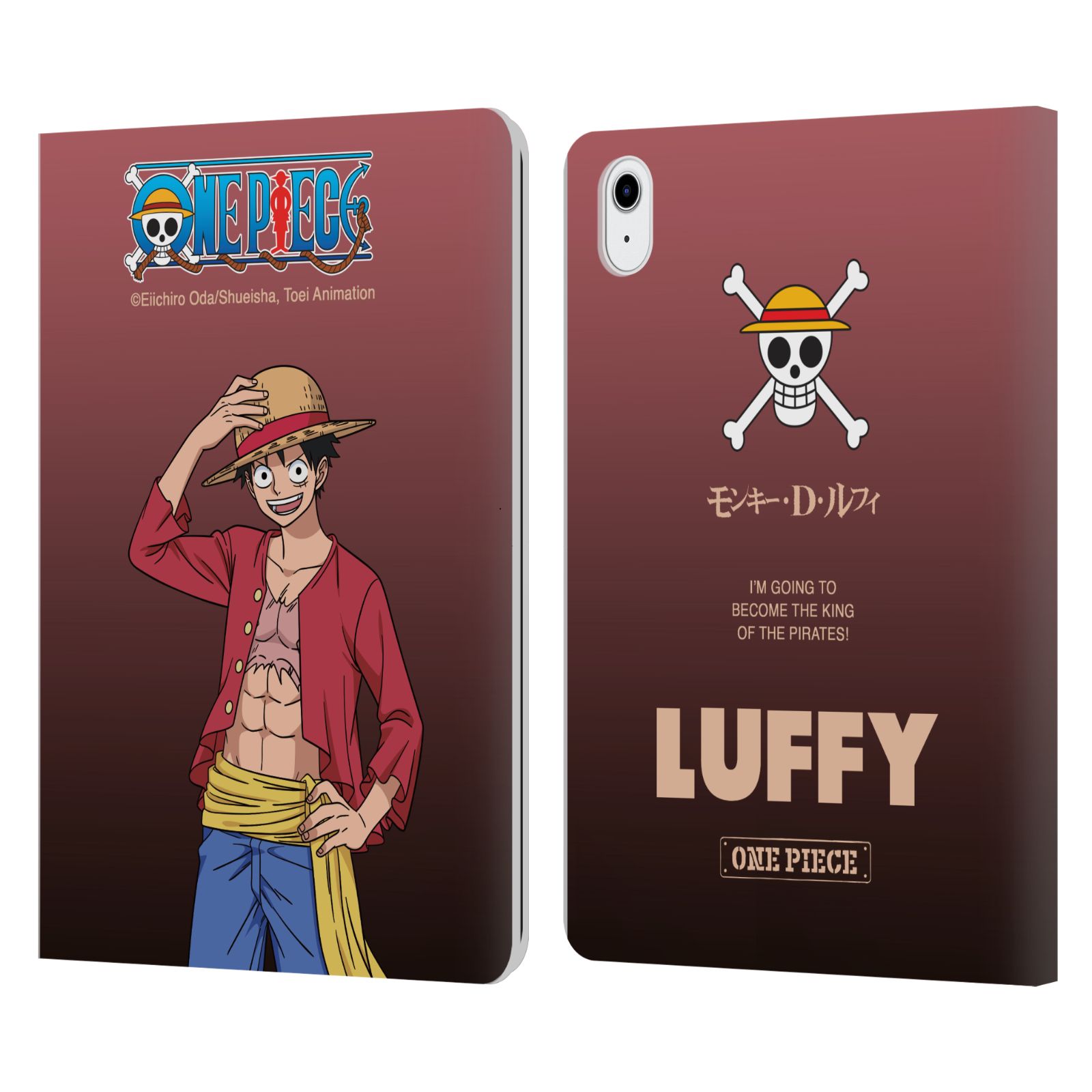 Monkey D. Luffy Leather Wallet Case for iPad Air