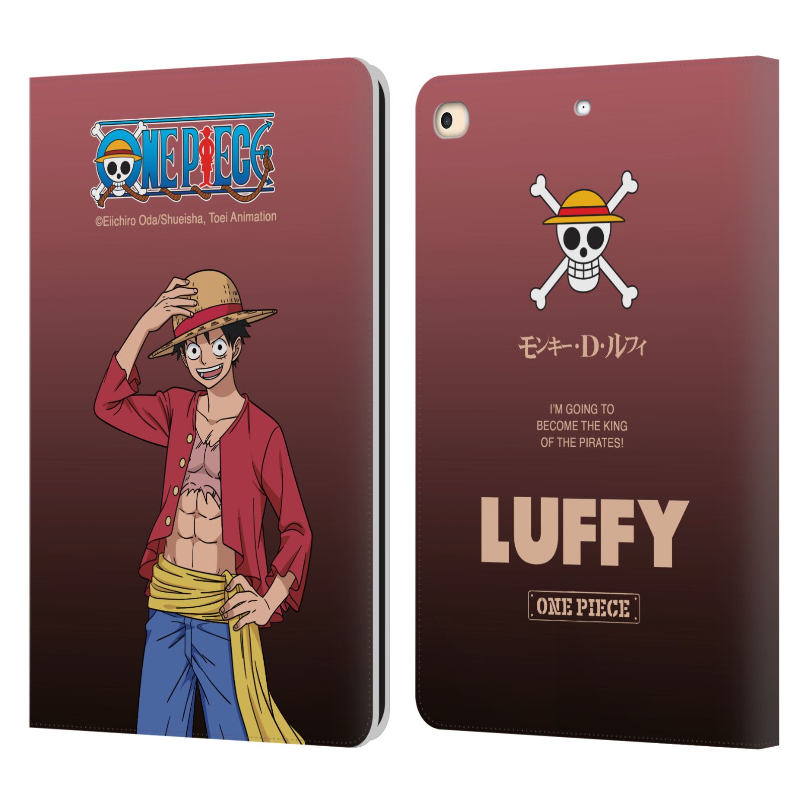 Monkey D. Luffy Leather Wallet Case for iPad 9.7″ (2017/2018)
