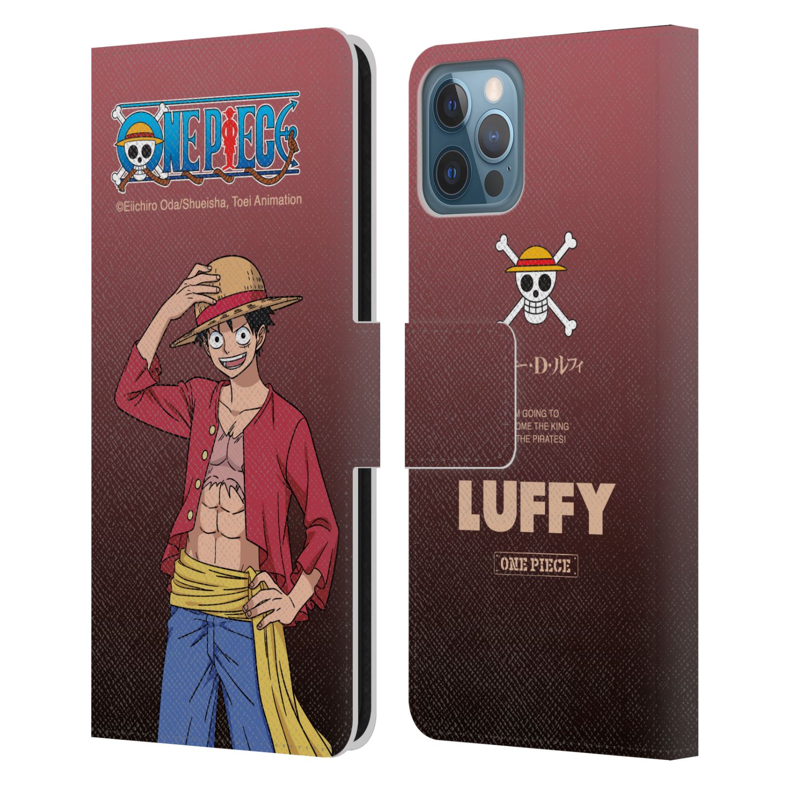 Monkey D. Luffy Leather Wallet Case for iPhone 12 / 12 Pro