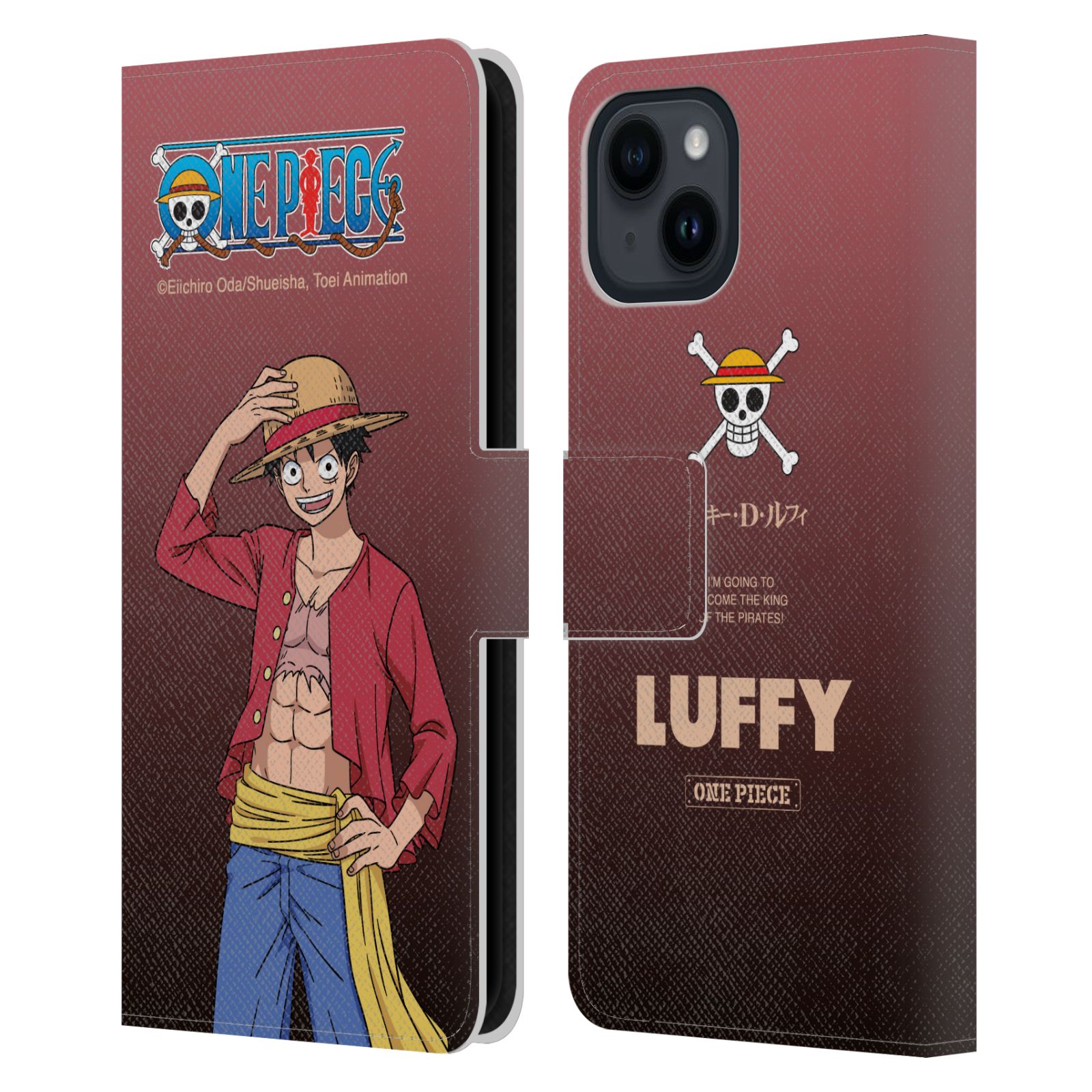 Monkey D. Luffy Leather Wallet Case for iPhone 15