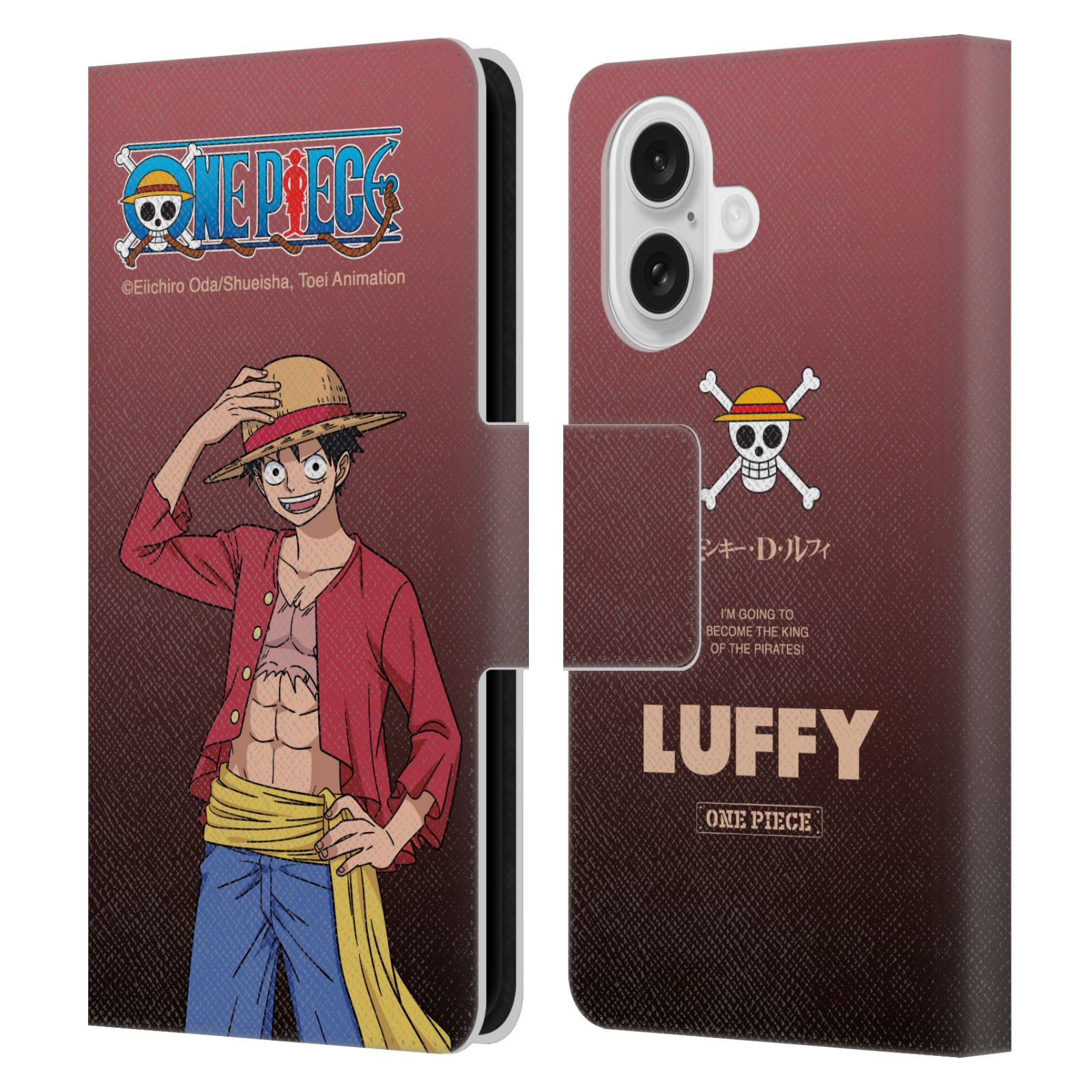 Monkey D. Luffy Leather Wallet Case for iPhone 16