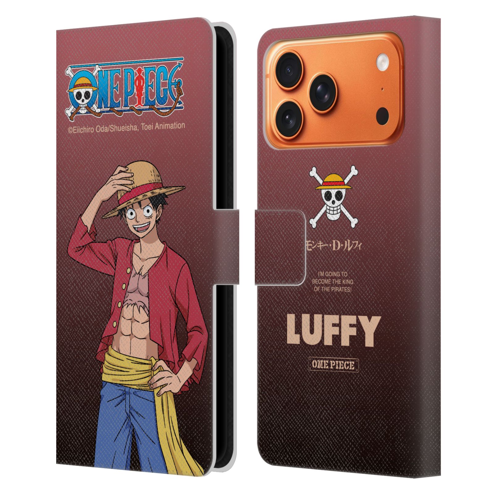 Monkey D. Luffy Leather Wallet Case for iPhone 17 Pro Max