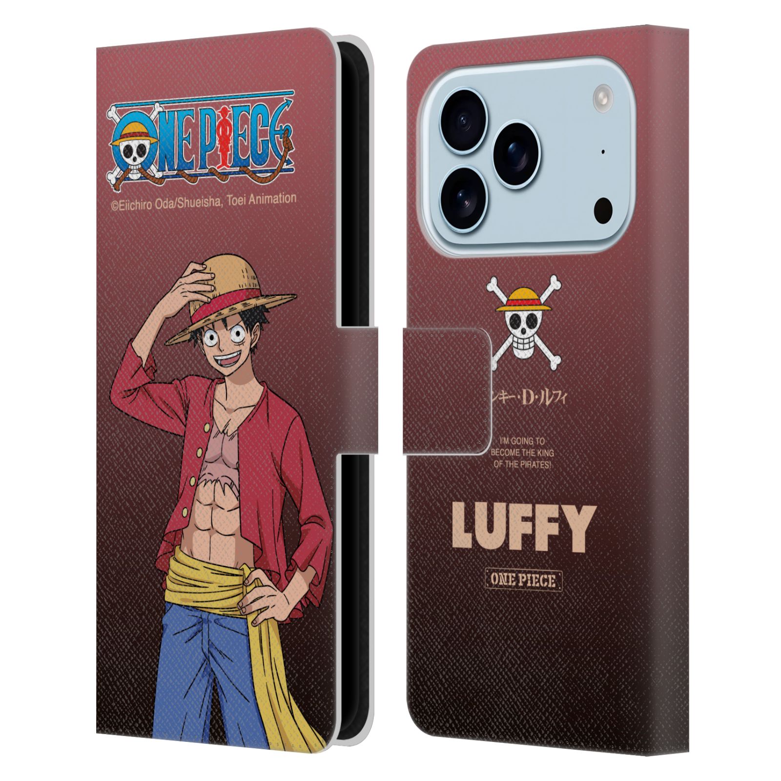 Monkey D. Luffy Leather Wallet Case for iPhone 17 Pro
