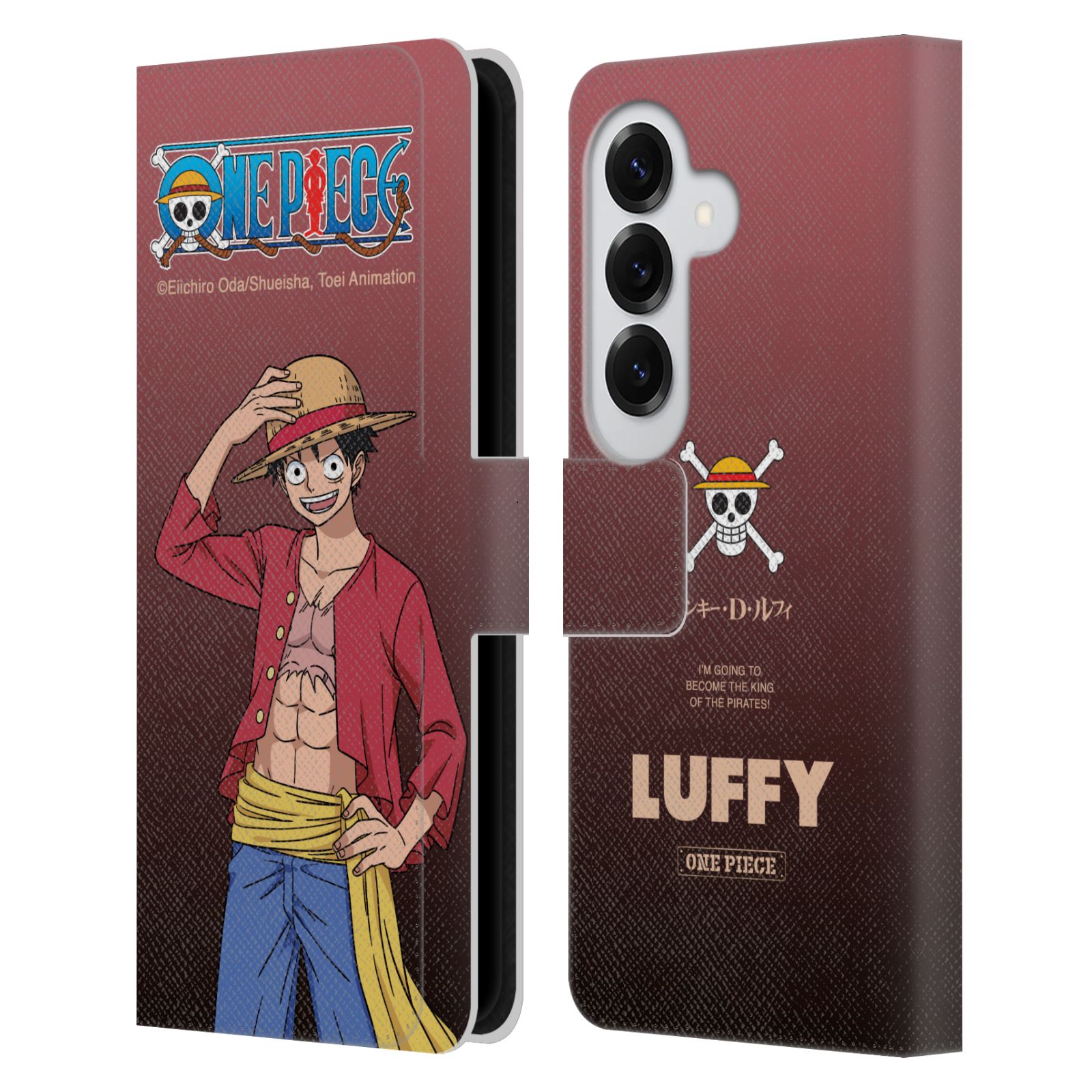 Monkey D. Luffy Leather Wallet Case for Galaxy S26