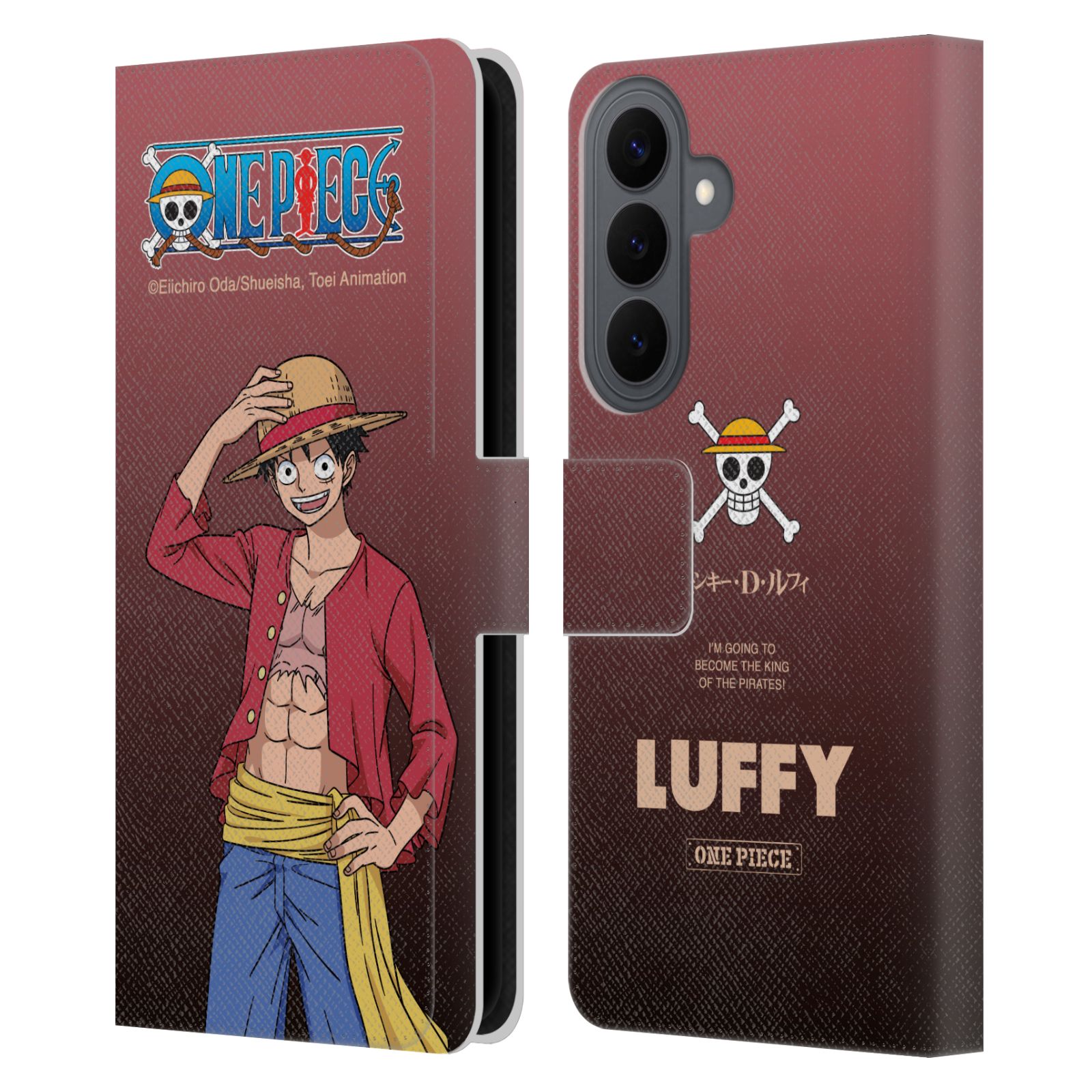 Monkey D. Luffy Leather Wallet Case for Galaxy S26 Plus