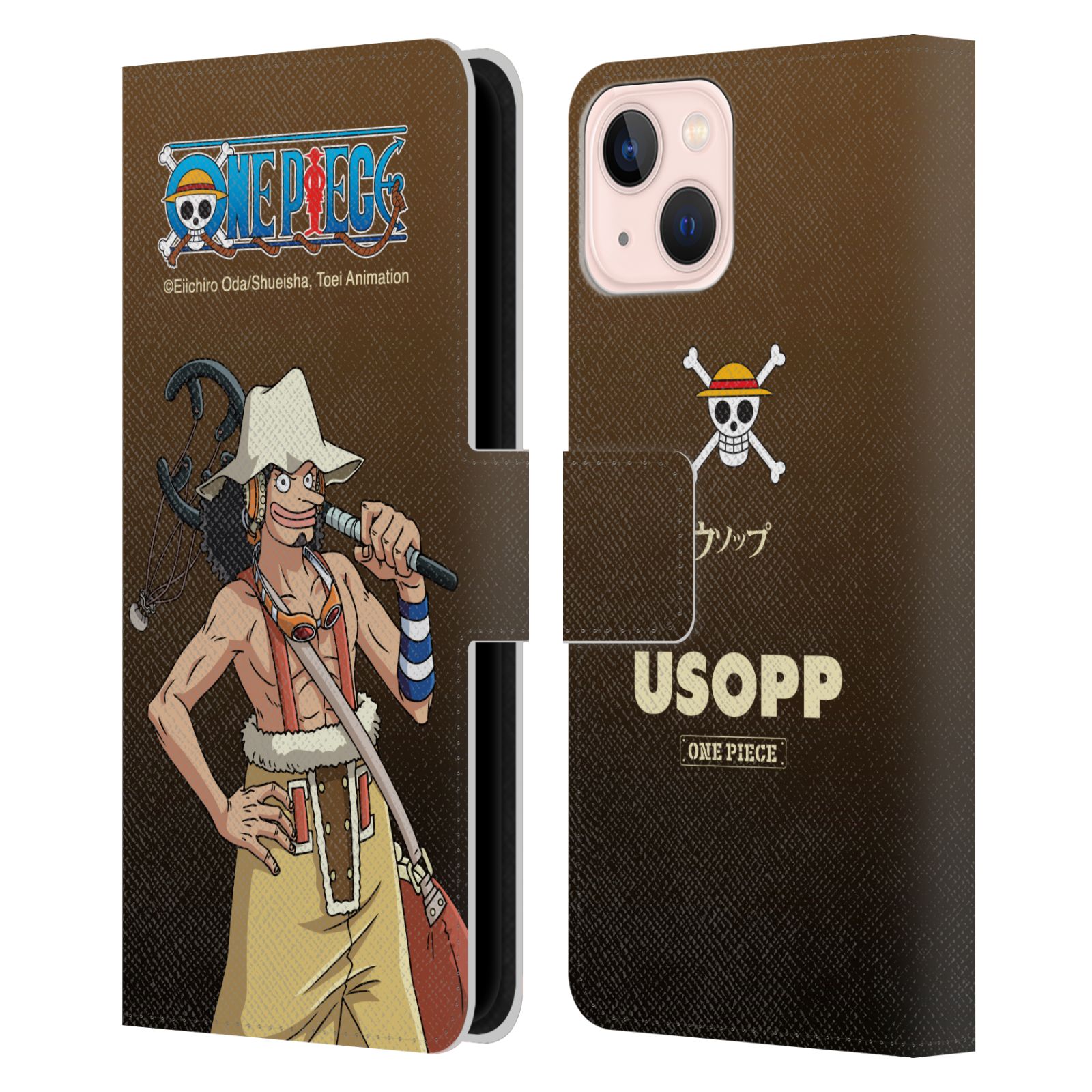 Usopp Leather Wallet Case for iPhone 13
