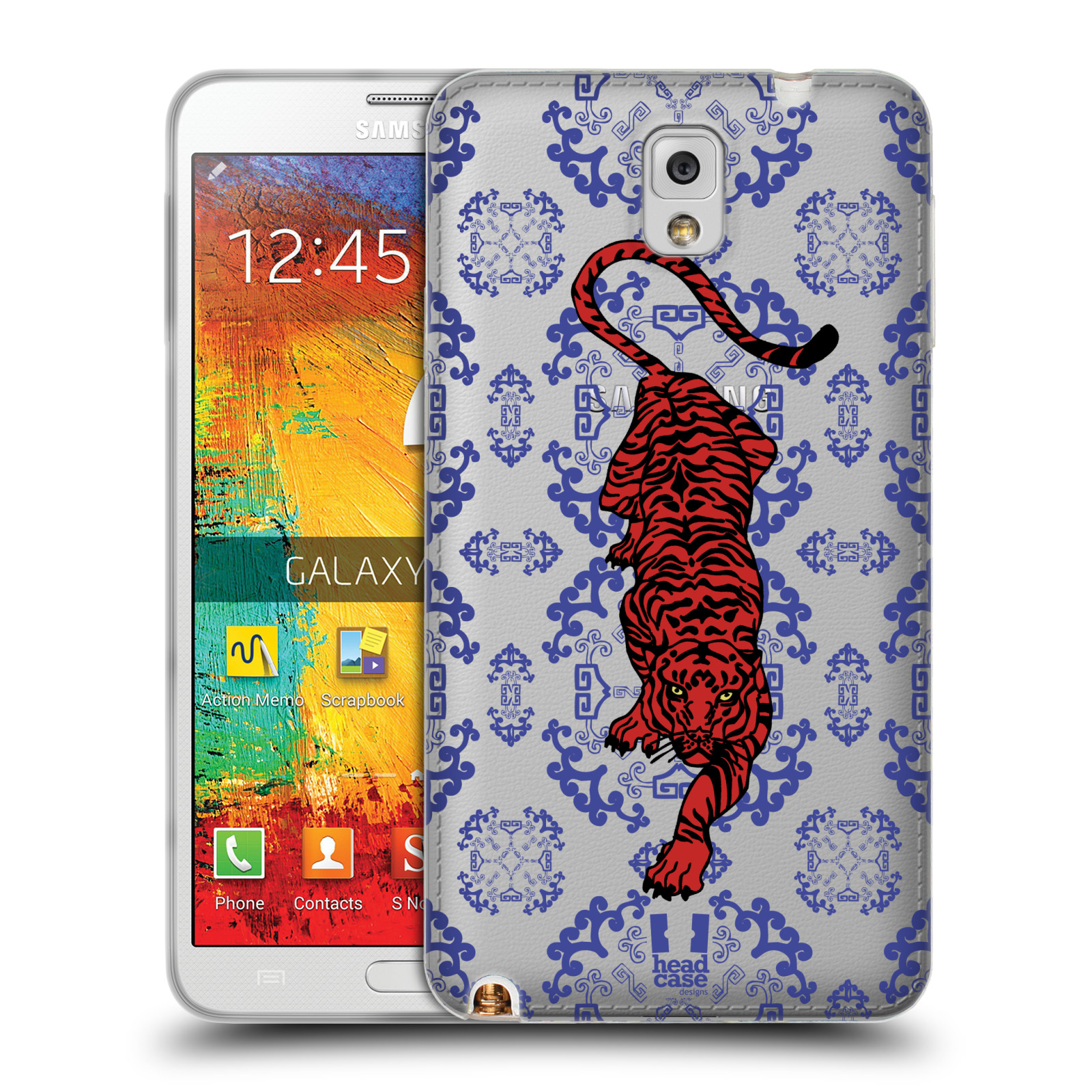 FUNDA HEAD CASE DESIGNS CON DIBUJO DE TIGRES ORIENTALES DE GEL SUAVE PARA TELÉFONOS SAMSUNG 2 - Imagen 9 de 11