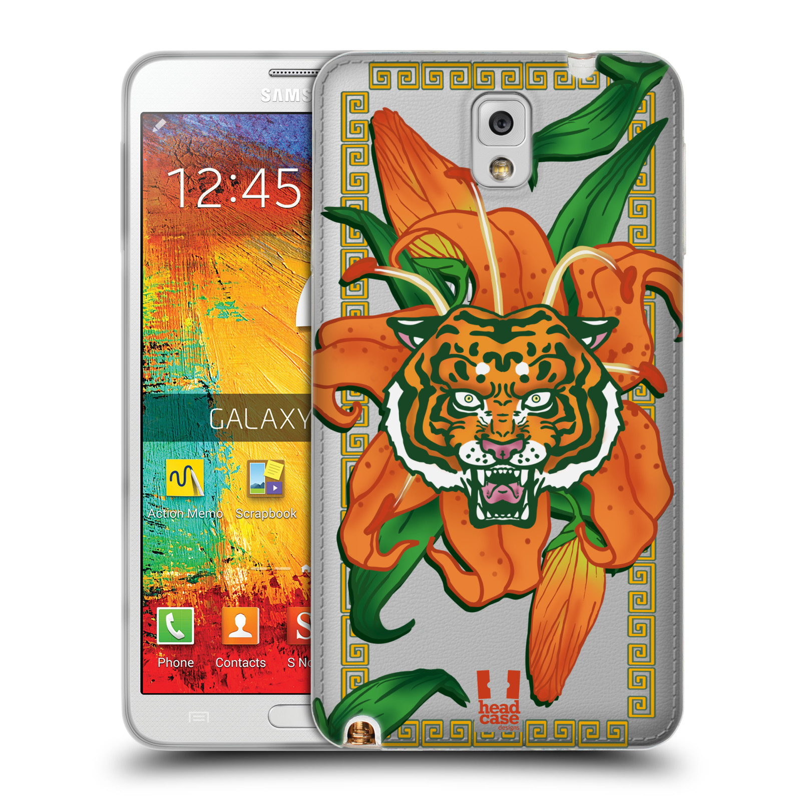 FUNDA HEAD CASE DESIGNS CON DIBUJO DE TIGRES ORIENTALES DE GEL SUAVE PARA TELÉFONOS SAMSUNG 2 - Imagen 10 de 11