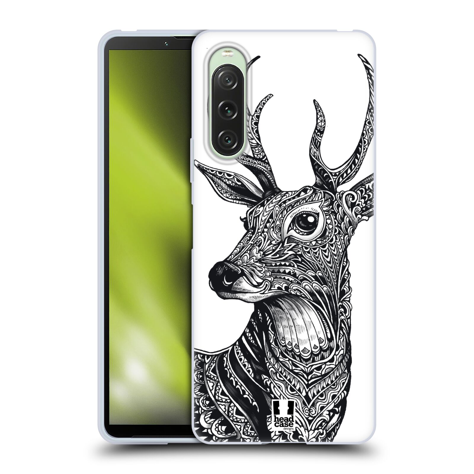 Silikonové pouzdro - Sony Xperia 10 V - Head Case - Zdobený Jelínek (Silikonový kryt, obal, pouzdro na mobilní telefon Sony Xperia 10 V s motivem Zdobený Jelínek)