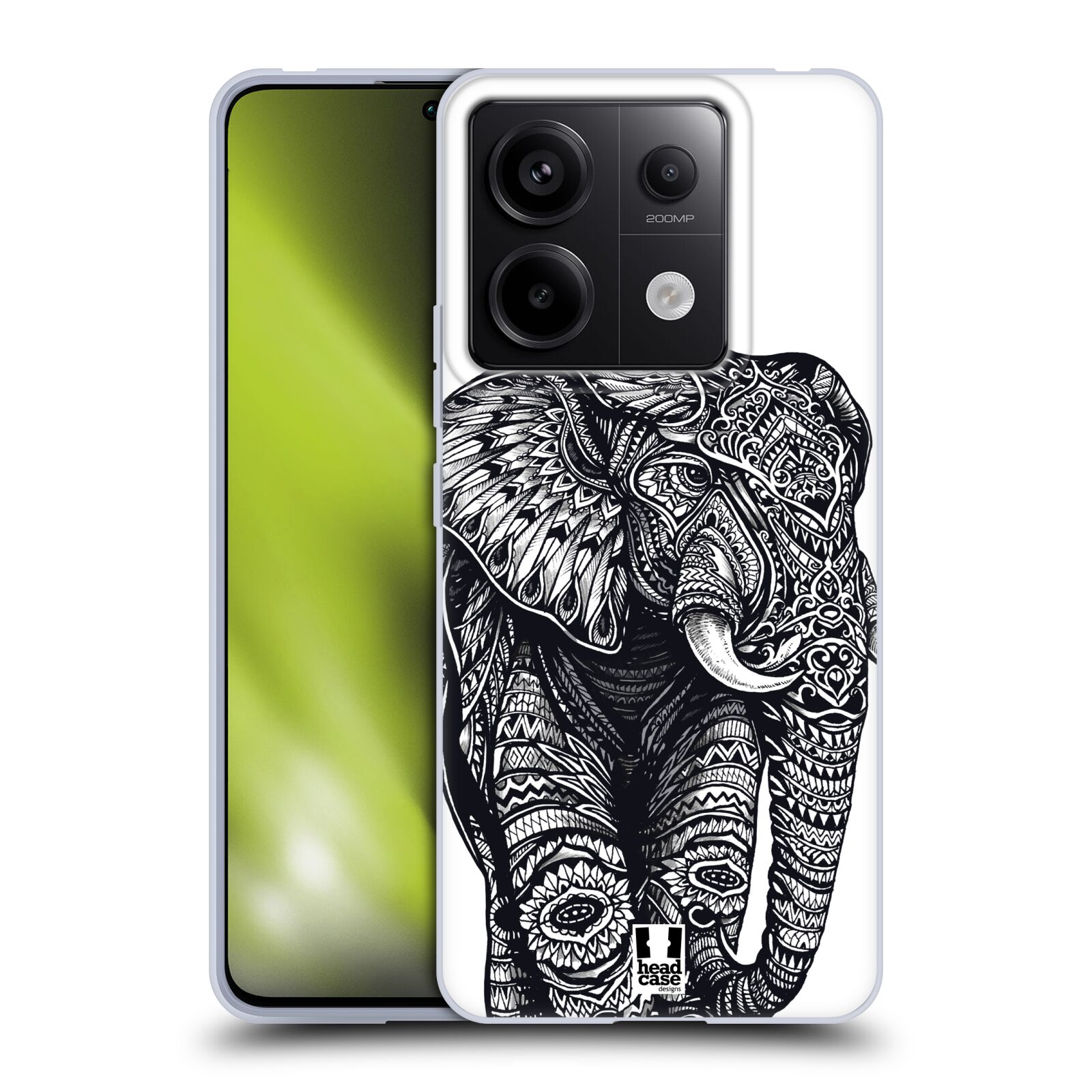 Silikonové pouzdro na mobil Xiaomi Redmi Note 13 Pro 5G / Poco X6 5G - Head Case - Zdobený Slon (Silikonový kryt, obal, pouzdro na mobilní telefon Xiaomi Redmi Note 13 Pro 5G / Poco X6 5G s motivem Zdobený Slon)