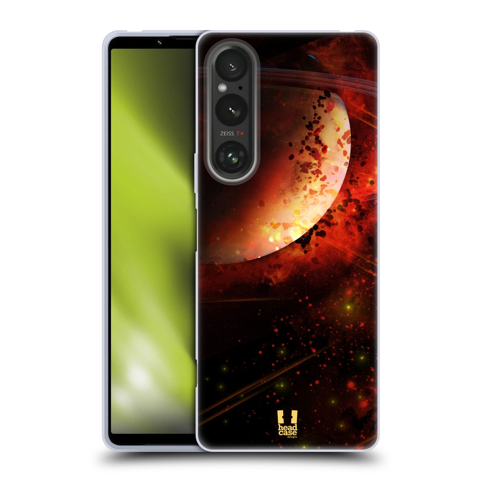 Silikonové pouzdro na mobil Sony Xperia 1 V - Head Case - SATURN (Silikonový kryt, obal, pouzdro na mobilní telefon Sony Xperia 1 V s motivem SATURN)