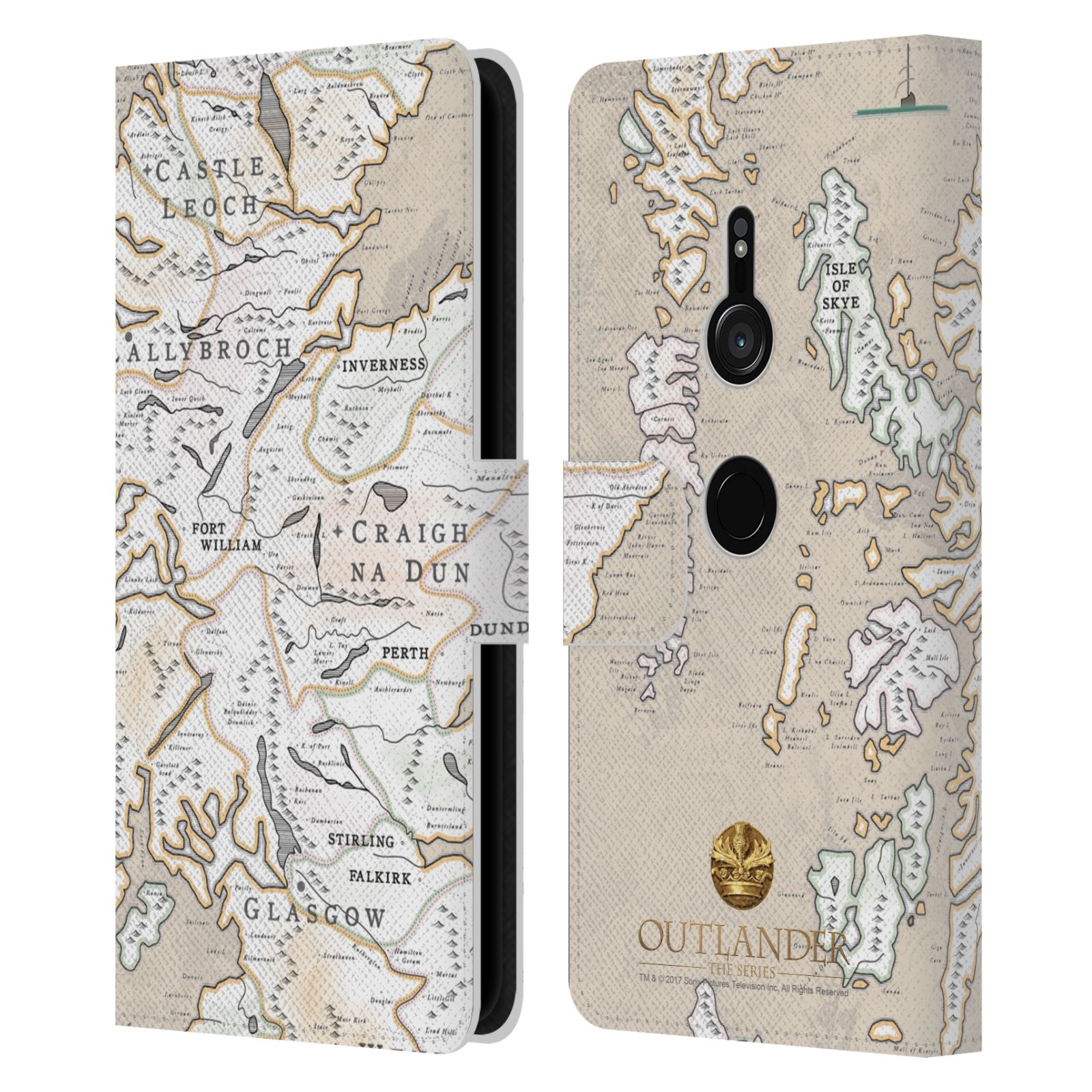 OFFICIAL OUTLANDER SEALS AND ICONS LEATHER BOOK WALLET CASE FOR SONY PHONES 1 - Picture 11 of 12