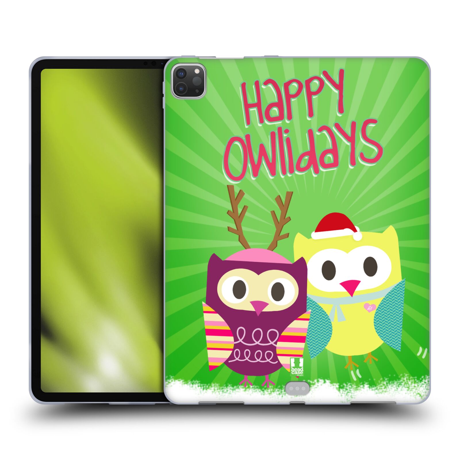 FUNDA HEAD CASE DESIGNS CON DIBUJO DE BÚHO DE NAVIDAD PARA SAMSUNG KINDLE APPLE - Imagen 9 de 11