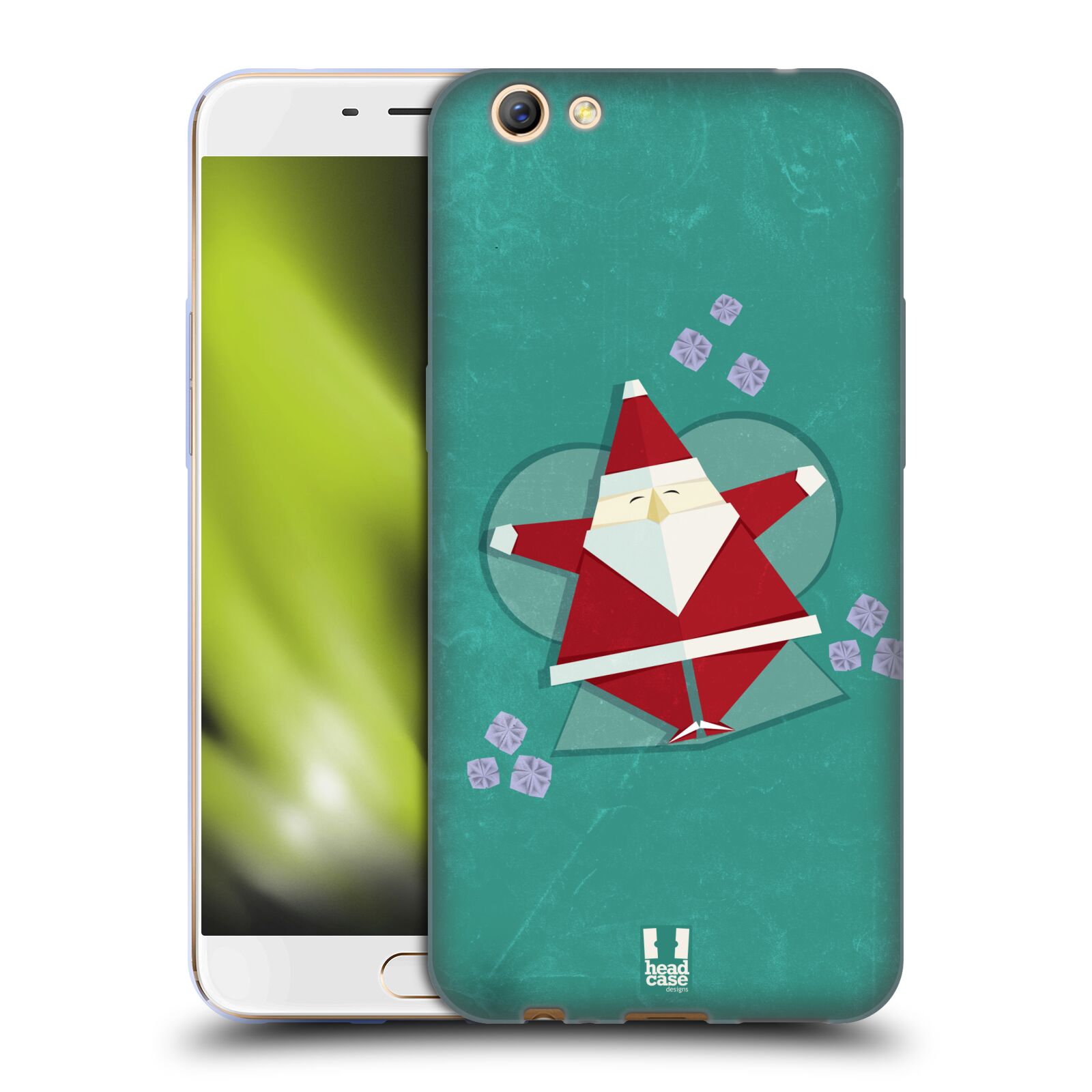 FUNDA HEAD CASE DESIGNS CON DIBUJO DE ORIGAMI DE NAVIDAD PARA TELÉFONOS OPPO - Imagen 9 de 12