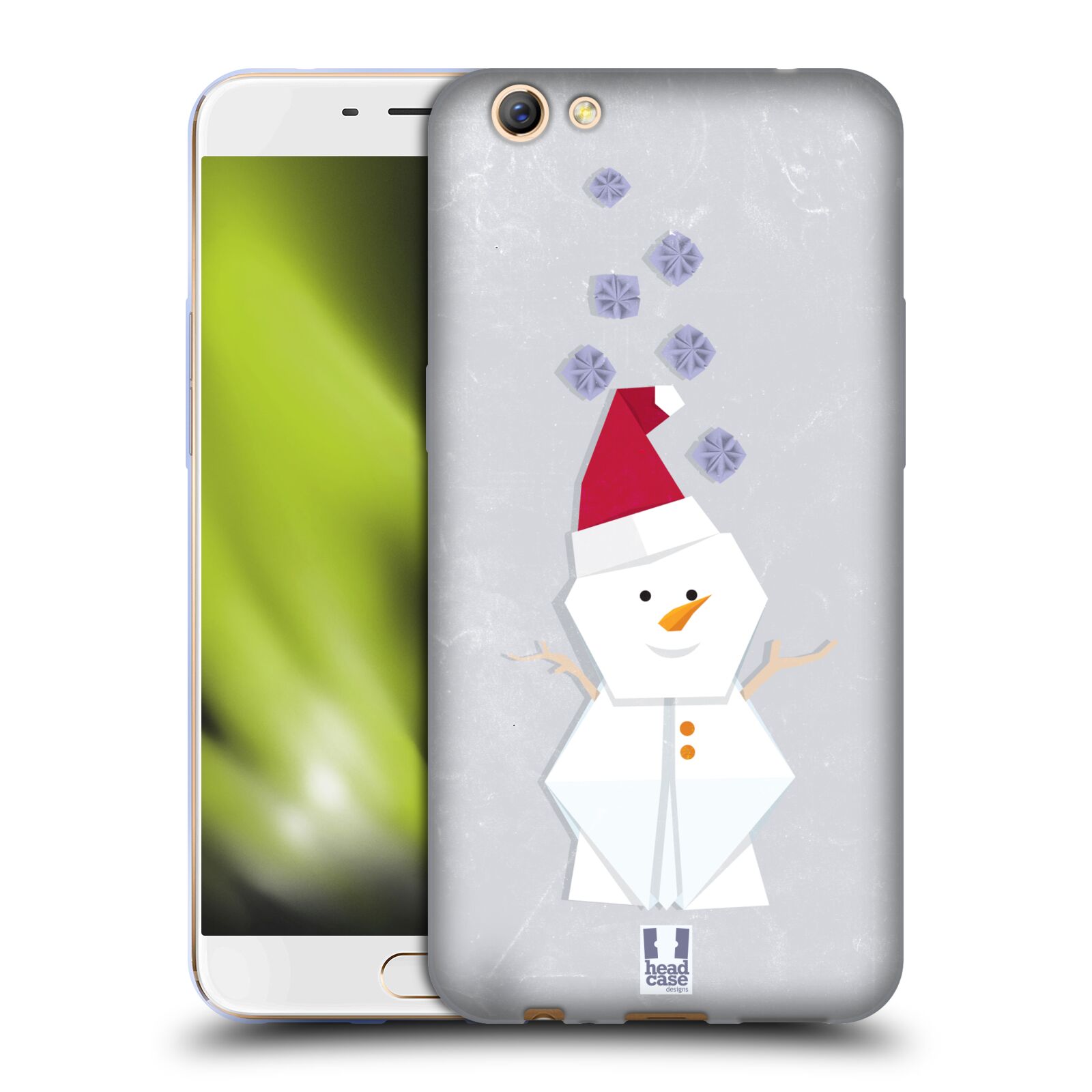 FUNDA HEAD CASE DESIGNS CON DIBUJO DE ORIGAMI DE NAVIDAD PARA TELÉFONOS OPPO - Imagen 10 de 12