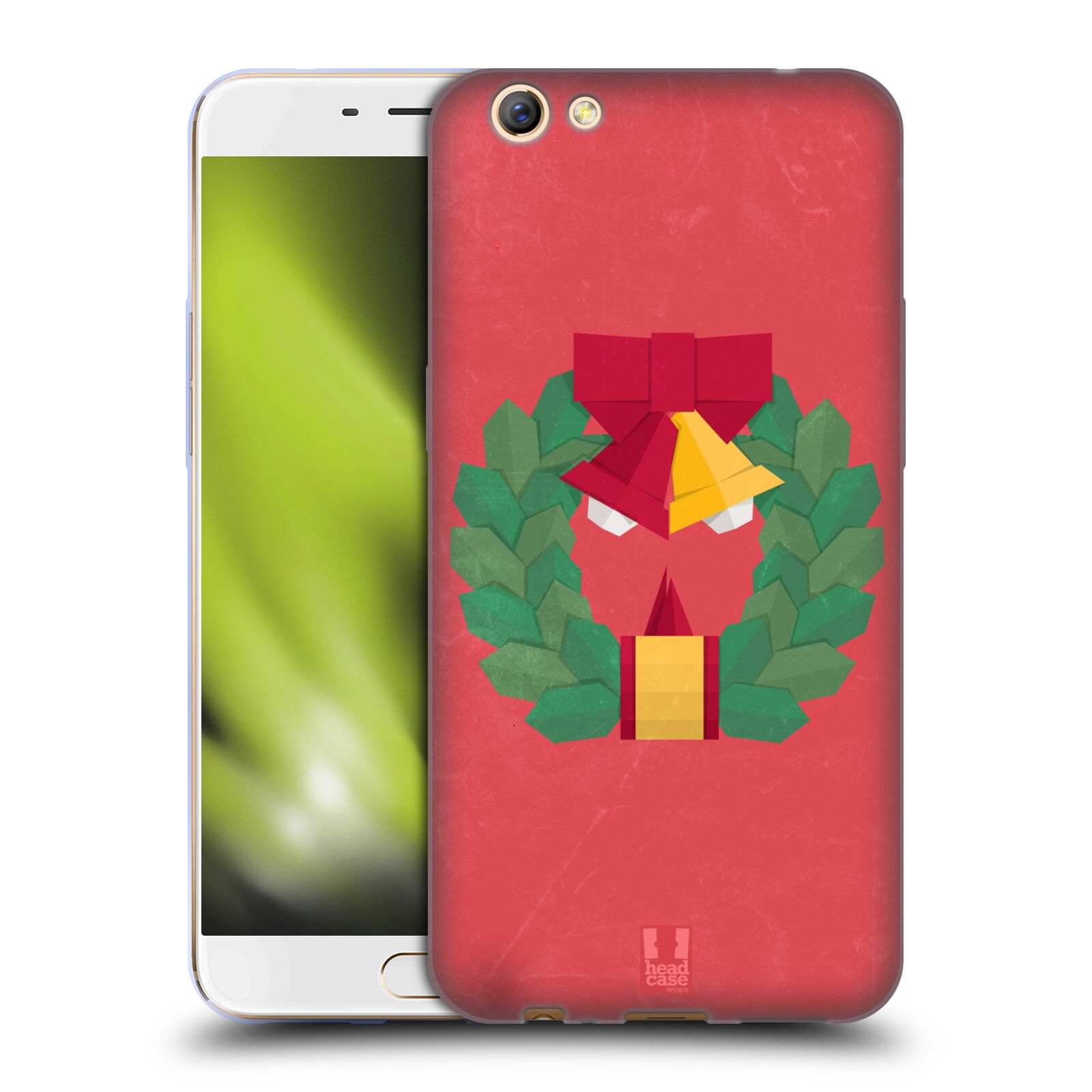 FUNDA HEAD CASE DESIGNS CON DIBUJO DE ORIGAMI DE NAVIDAD PARA TELÉFONOS OPPO - Imagen 12 de 12