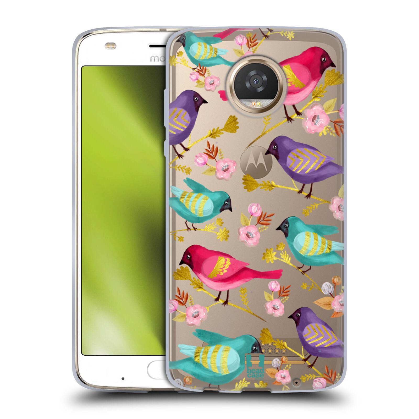 HEAD CASE DESIGNS PATTERN WITH GOLD PRINTS SOFT GEL CASE FOR MOTOROLA PHONES 2 - Picture 8 of 12