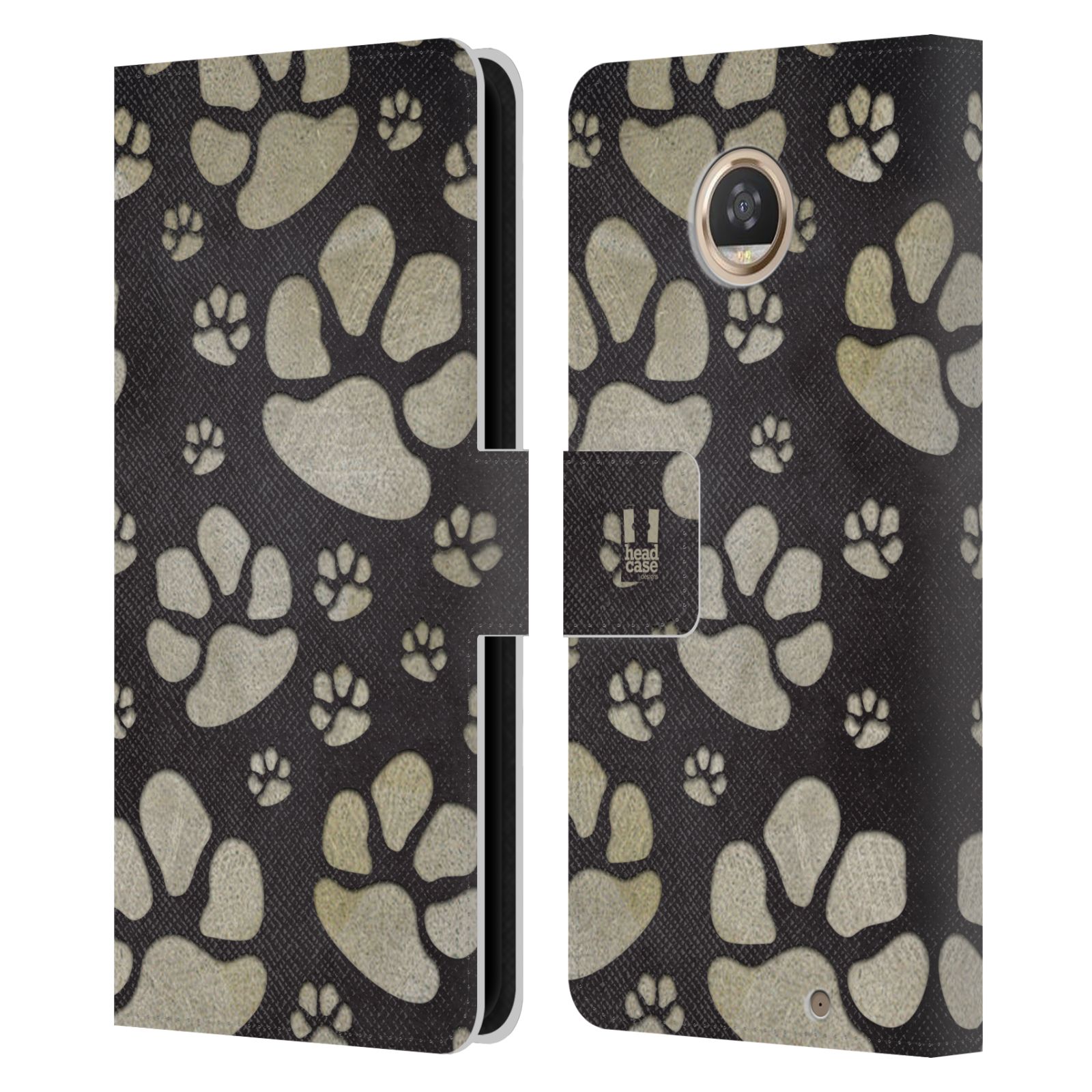 HEAD CASE DESIGNS PAWS LEATHER BOOK WALLET CASE COVER FOR MOTOROLA PHONES - Picture 10 of 11