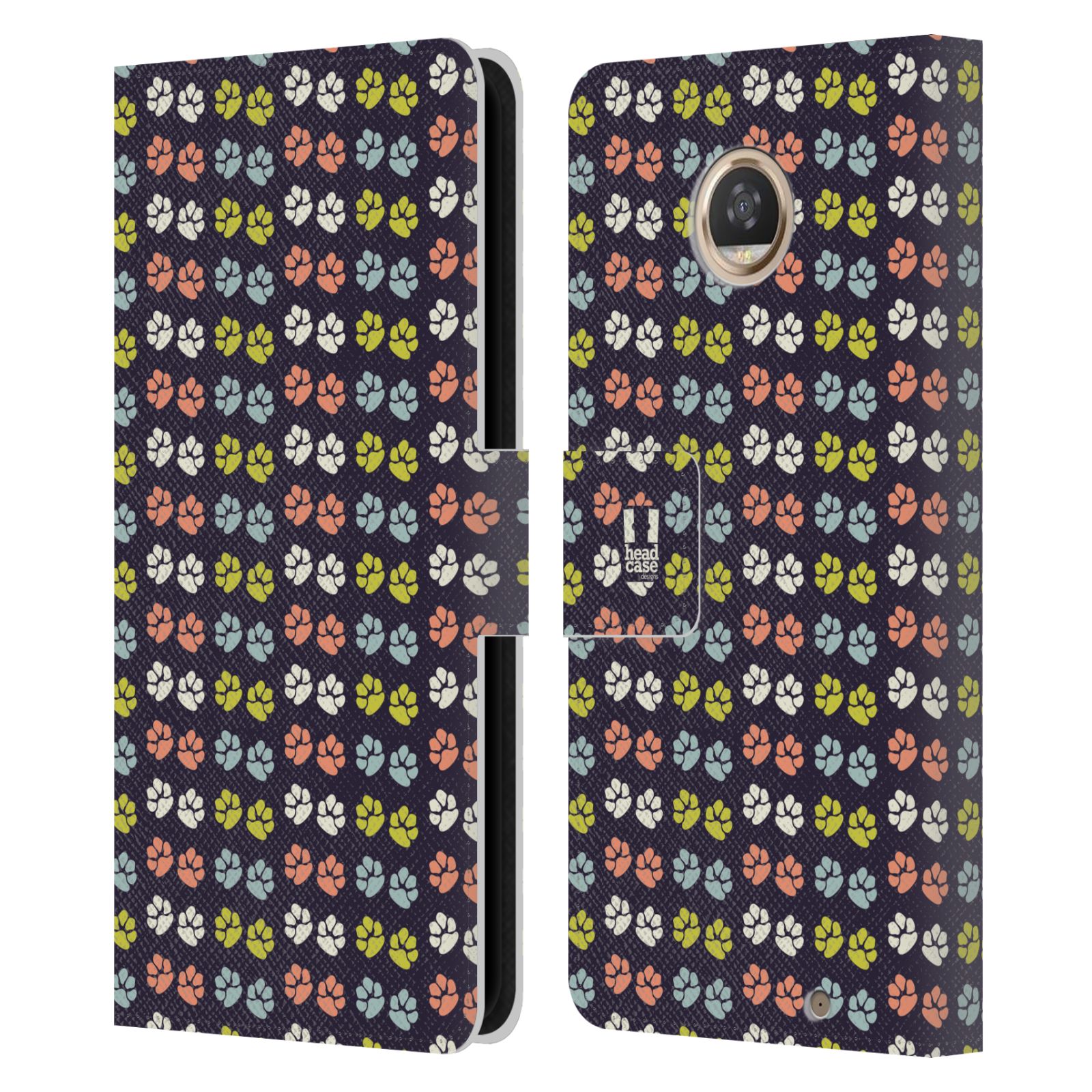 HEAD CASE DESIGNS PAWS LEATHER BOOK WALLET CASE COVER FOR MOTOROLA PHONES - Picture 11 of 11
