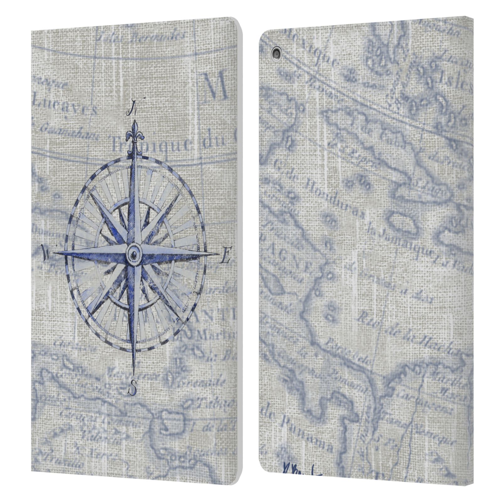 OFFICIAL PAUL BRENT NAUTICAL LEATHER BOOK WALLET CASE COVER FOR AMAZON FIRE - Picture 12 of 16