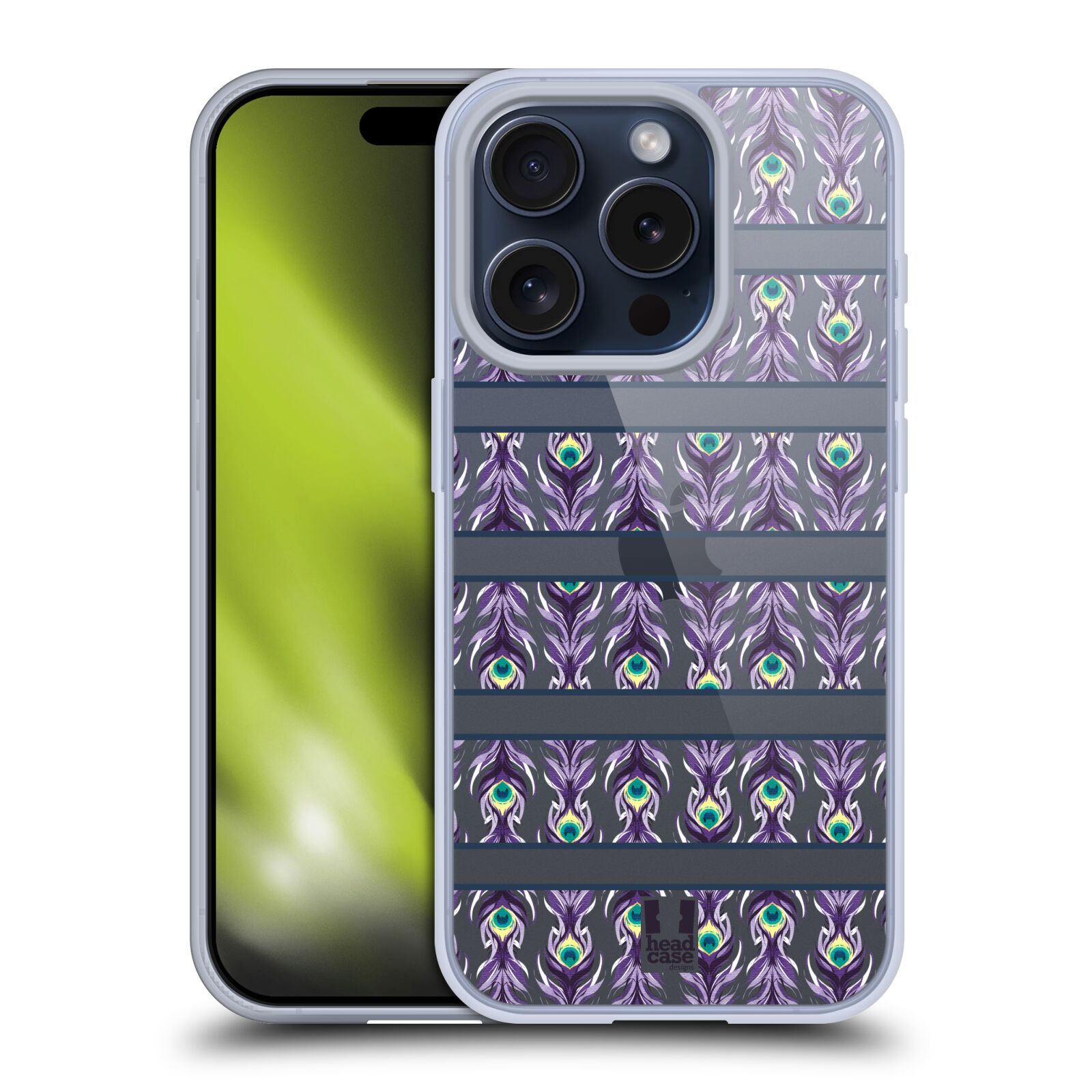 FUNDA HEAD CASE DESIGNS COLECCIÓN PAVO REAL GEL SUAVE PARA TELÉFONOS iPHONE DE APPLE - Imagen 9 de 10