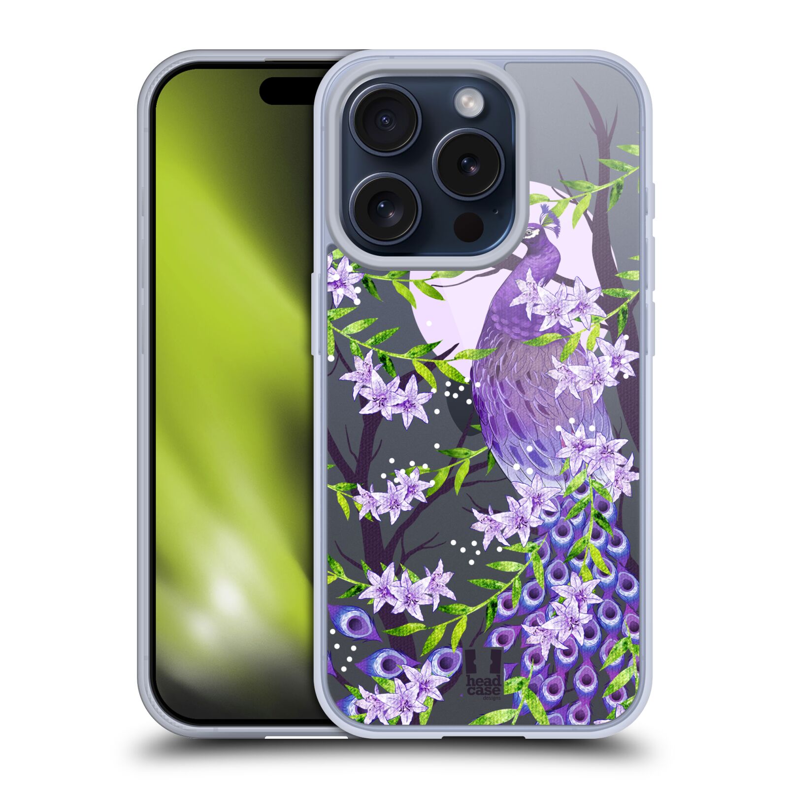 FUNDA HEAD CASE DESIGNS COLECCIÓN PAVO REAL GEL SUAVE PARA TELÉFONOS iPHONE DE APPLE - Imagen 10 de 10