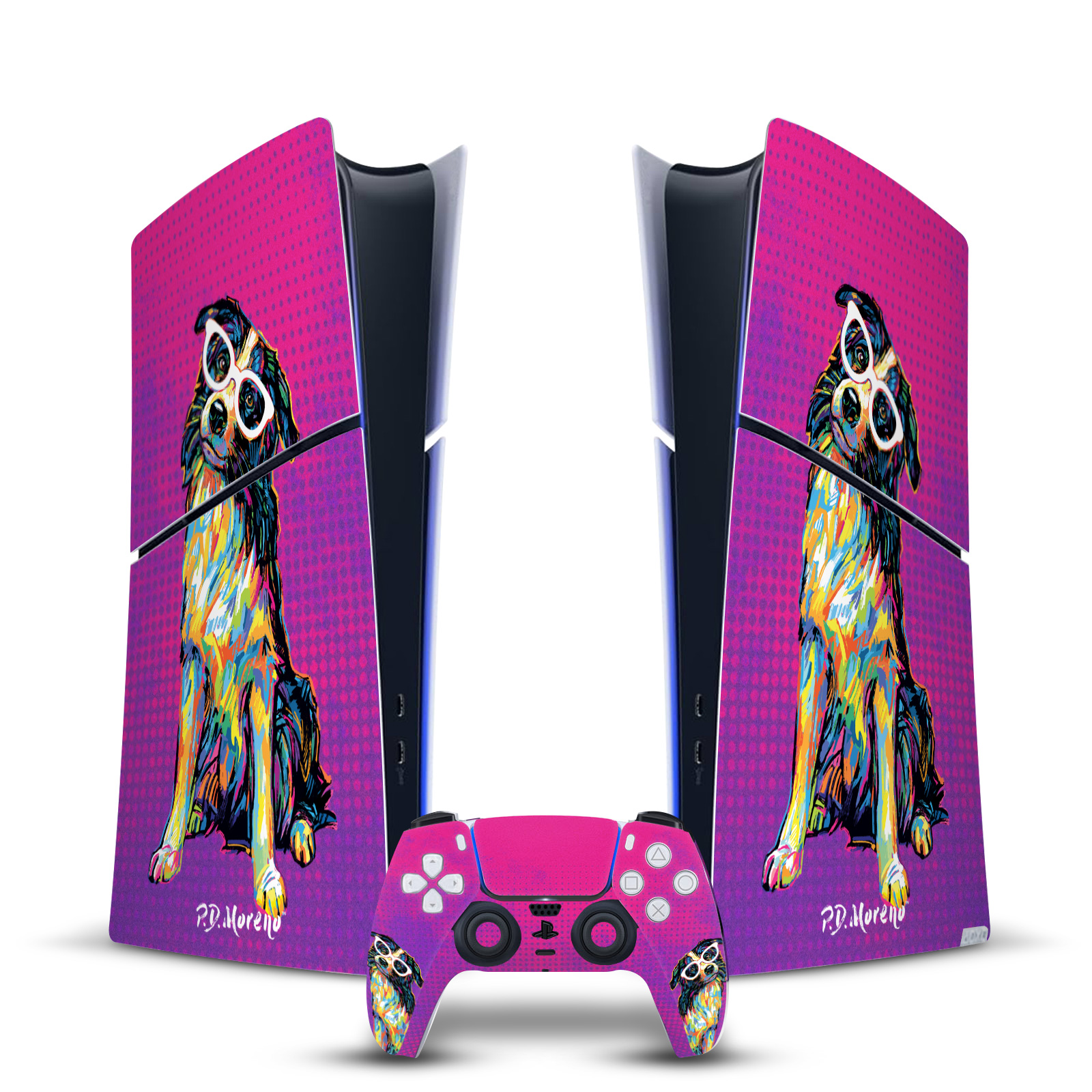 P.D. MORENO ANIMALS II VINYL SKIN FOR PS5 SLIM DIGITAL CONSOLE & CONTROLLER