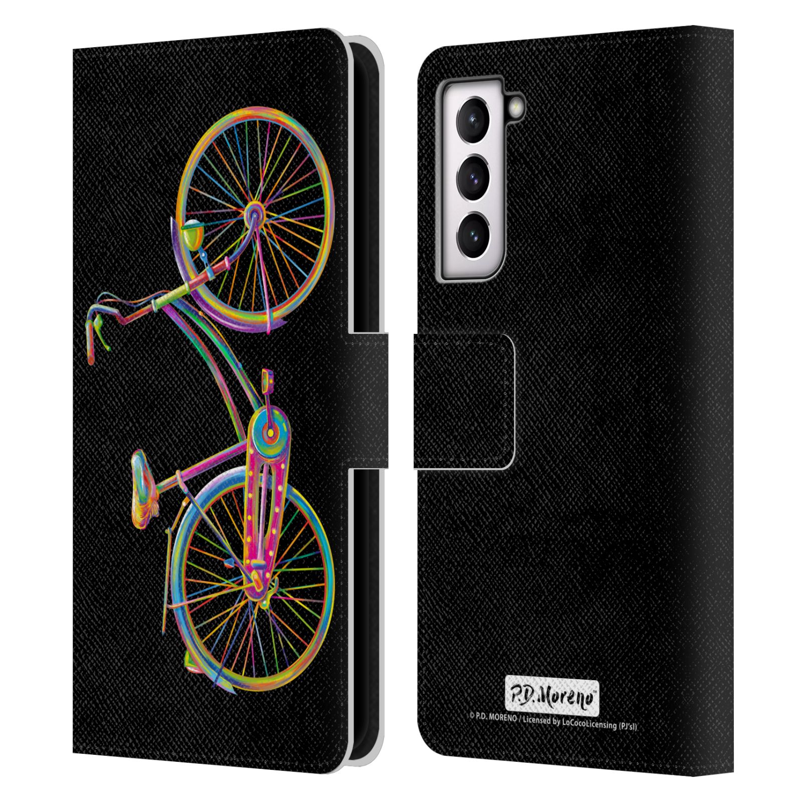 P.D. MORENO ASSORTED DESIGN LEATHER BOOK WALLET CASE COVER FOR SAMSUNG PHONES 4 - Picture 8 of 22