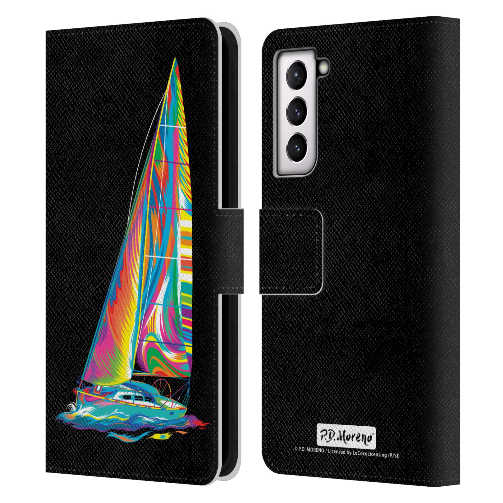P.D. MORENO ASSORTED DESIGN LEATHER BOOK WALLET CASE COVER FOR SAMSUNG PHONES 4 - Picture 17 of 22
