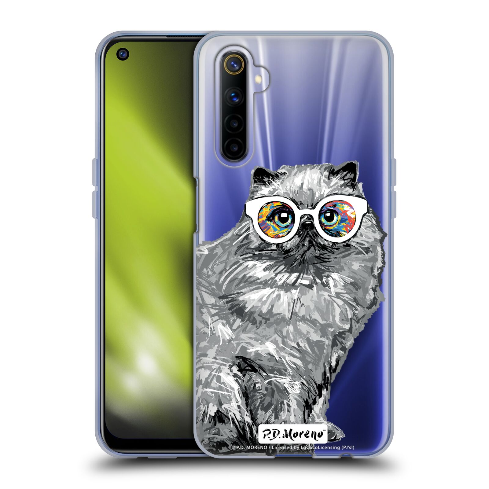 OFFICIAL P.D. MORENO BLACK AND WHITE CATS SOFT GEL CASE FOR REALME PHONES - 第 8/8 張圖片