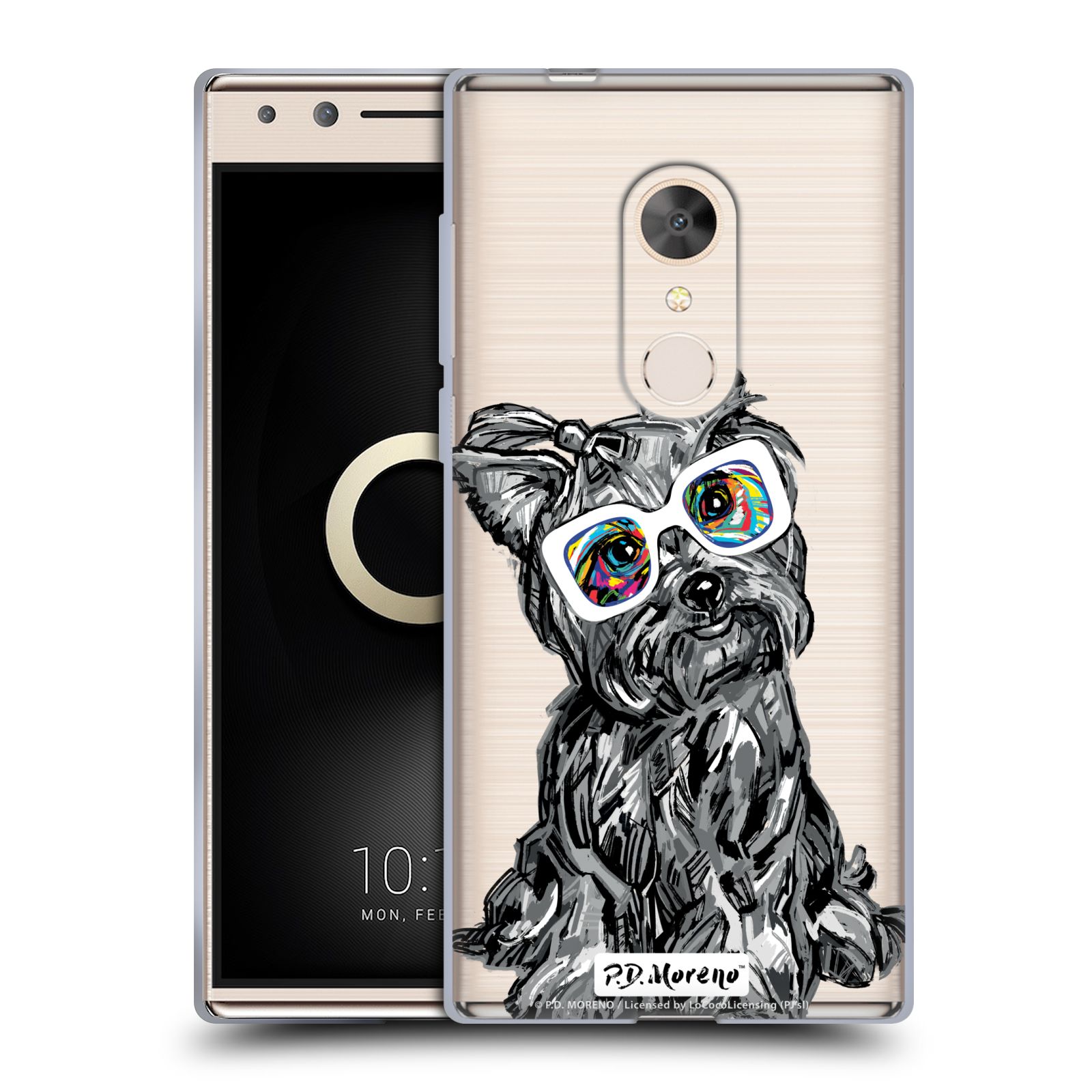 OFFICIAL P.D. MORENO BLACK AND WHITE DOGS SOFT GEL CASE FOR ALCATEL PHONES - Picture 8 of 8