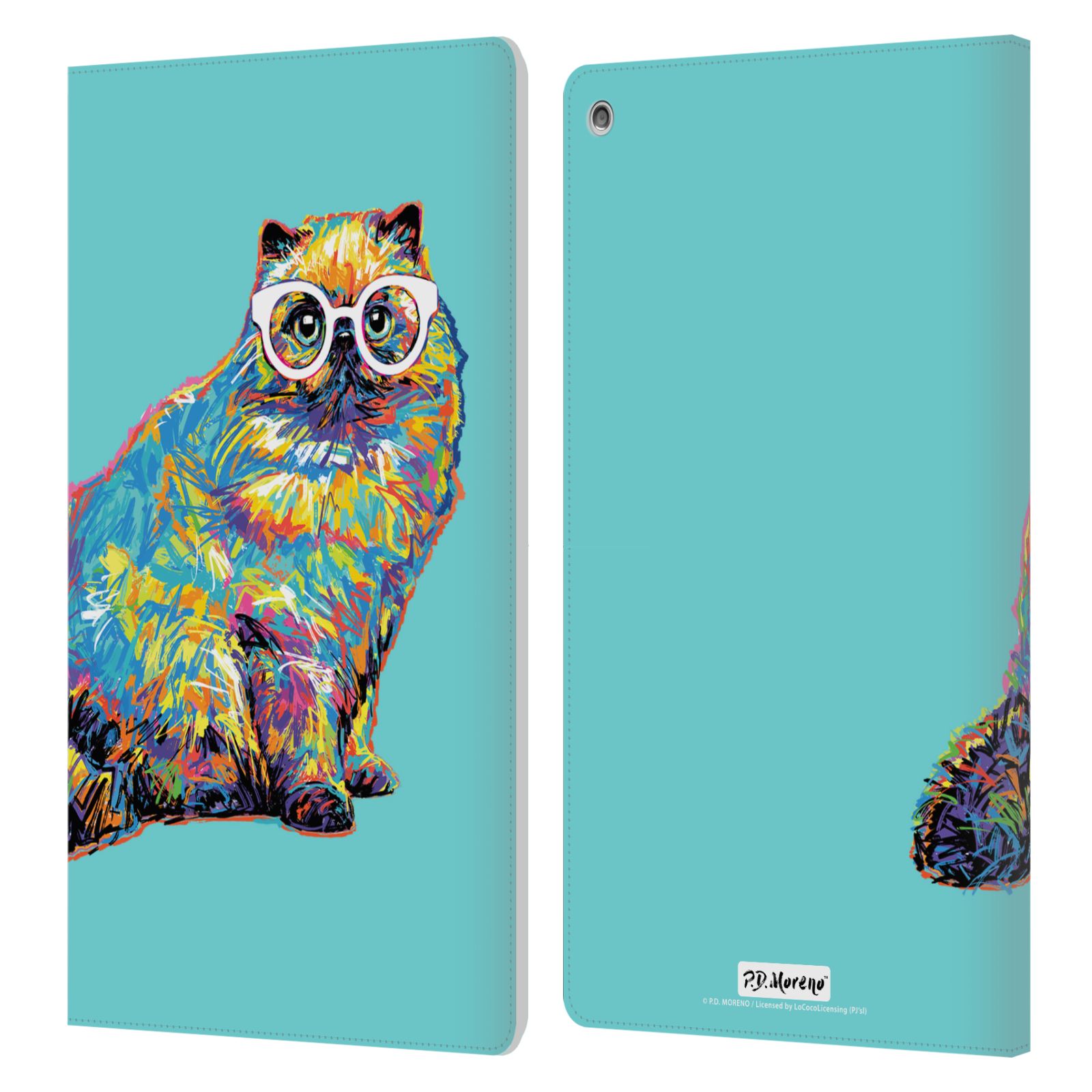 OFFICIAL P.D. MORENO CATS LEATHER BOOK WALLET CASE COVER FOR AMAZON FIRE