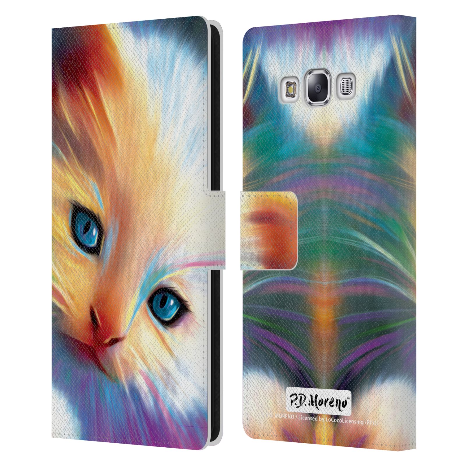 OFFICIAL P.D. MORENO CATS LEATHER BOOK WALLET CASE FOR SAMSUNG PHONES 3