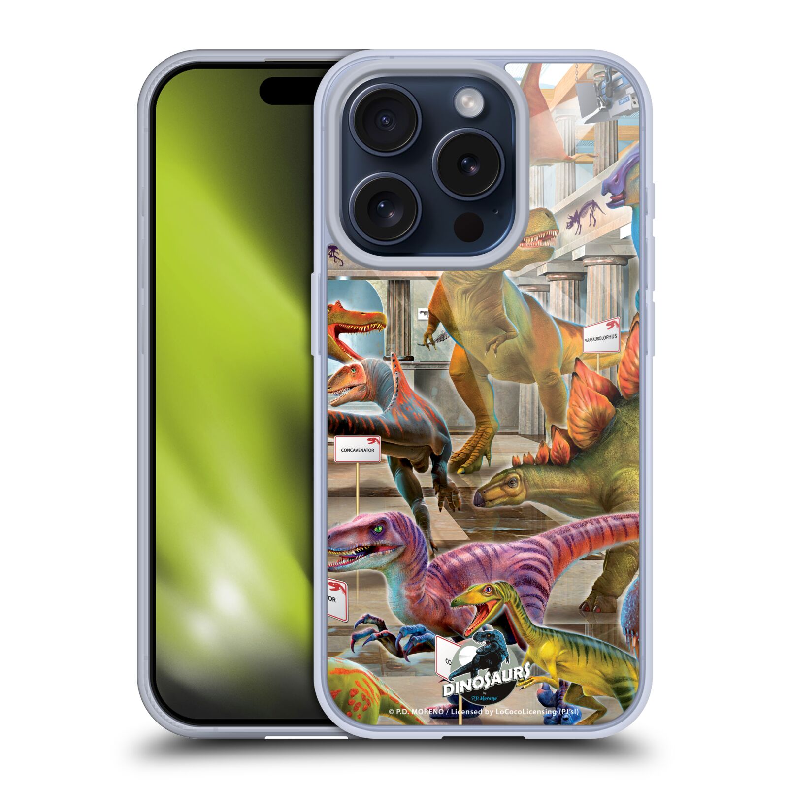 OFFICIAL P.D. MORENO DINOSAUR SCENE SOFT GEL CASE FOR APPLE iPHONE PHONES - Picture 9 of 10
