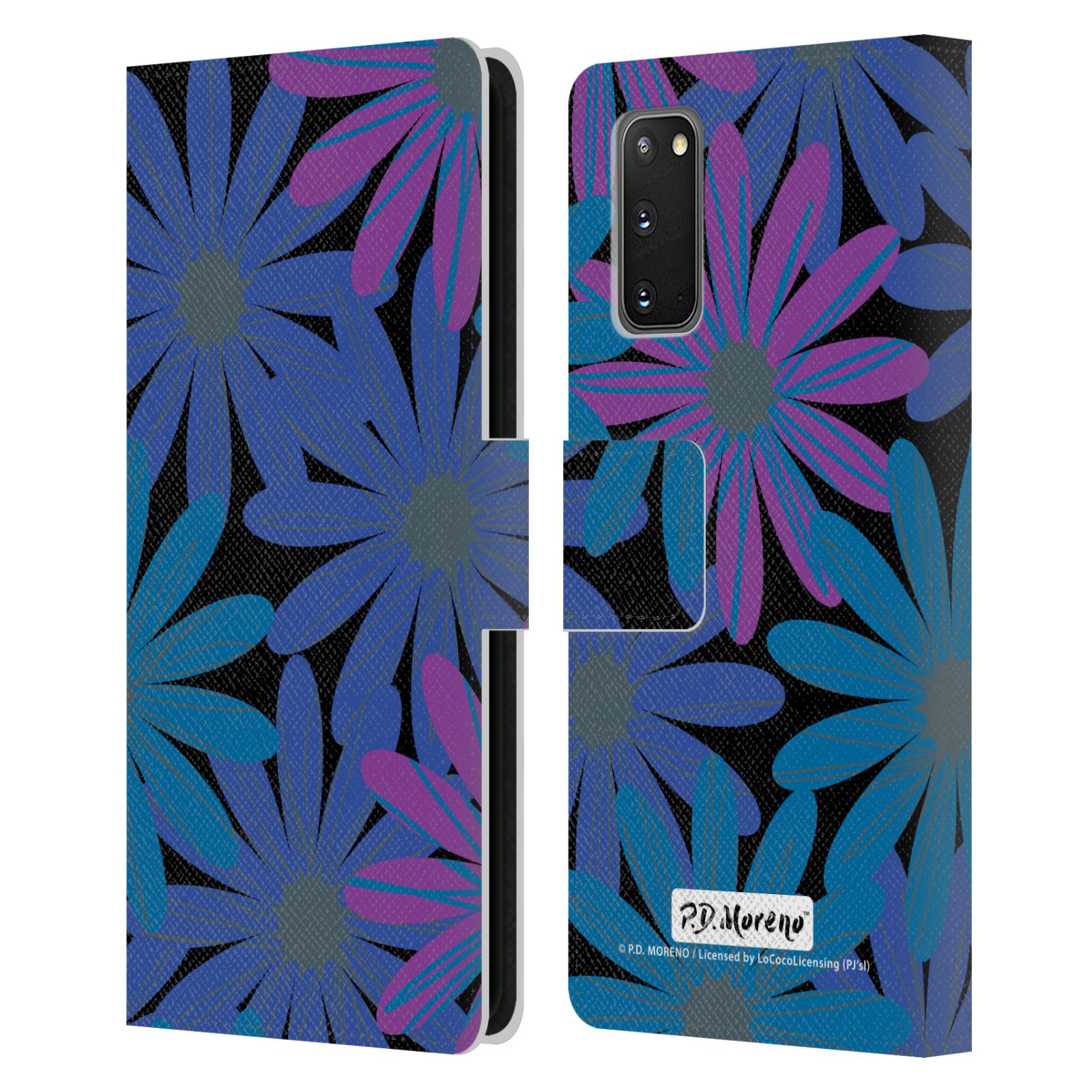 OFFICIËLE P.D. MORENO PATRONEN LEDEREN BOOK COVER VOOR SAMSUNG TELEFOONS 1 - Afbeelding 9 van 13