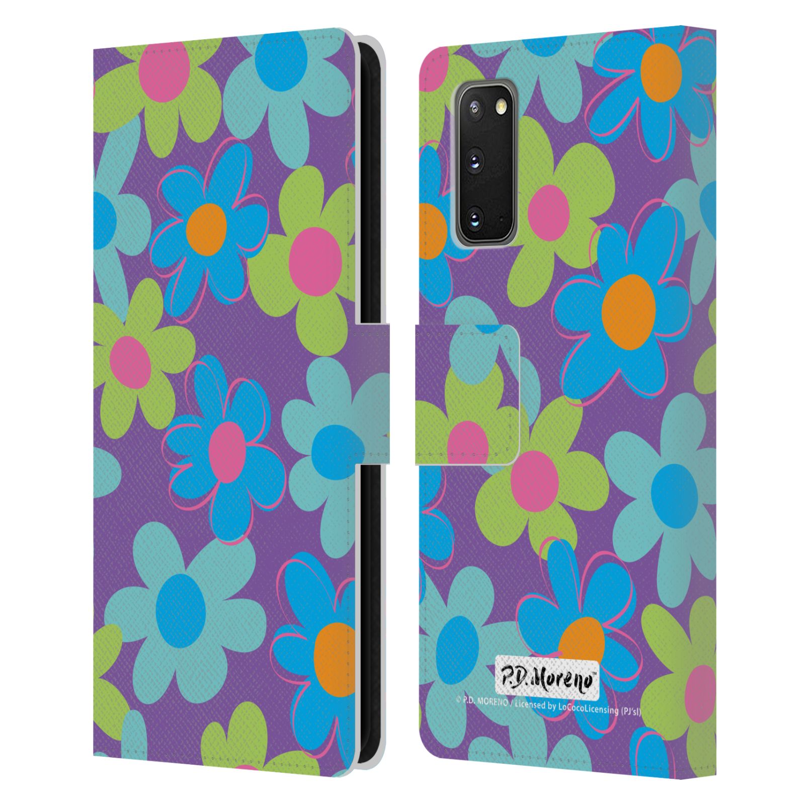 OFFICIËLE P.D. MORENO PATRONEN LEDEREN BOOK COVER VOOR SAMSUNG TELEFOONS 1 - Afbeelding 10 van 13