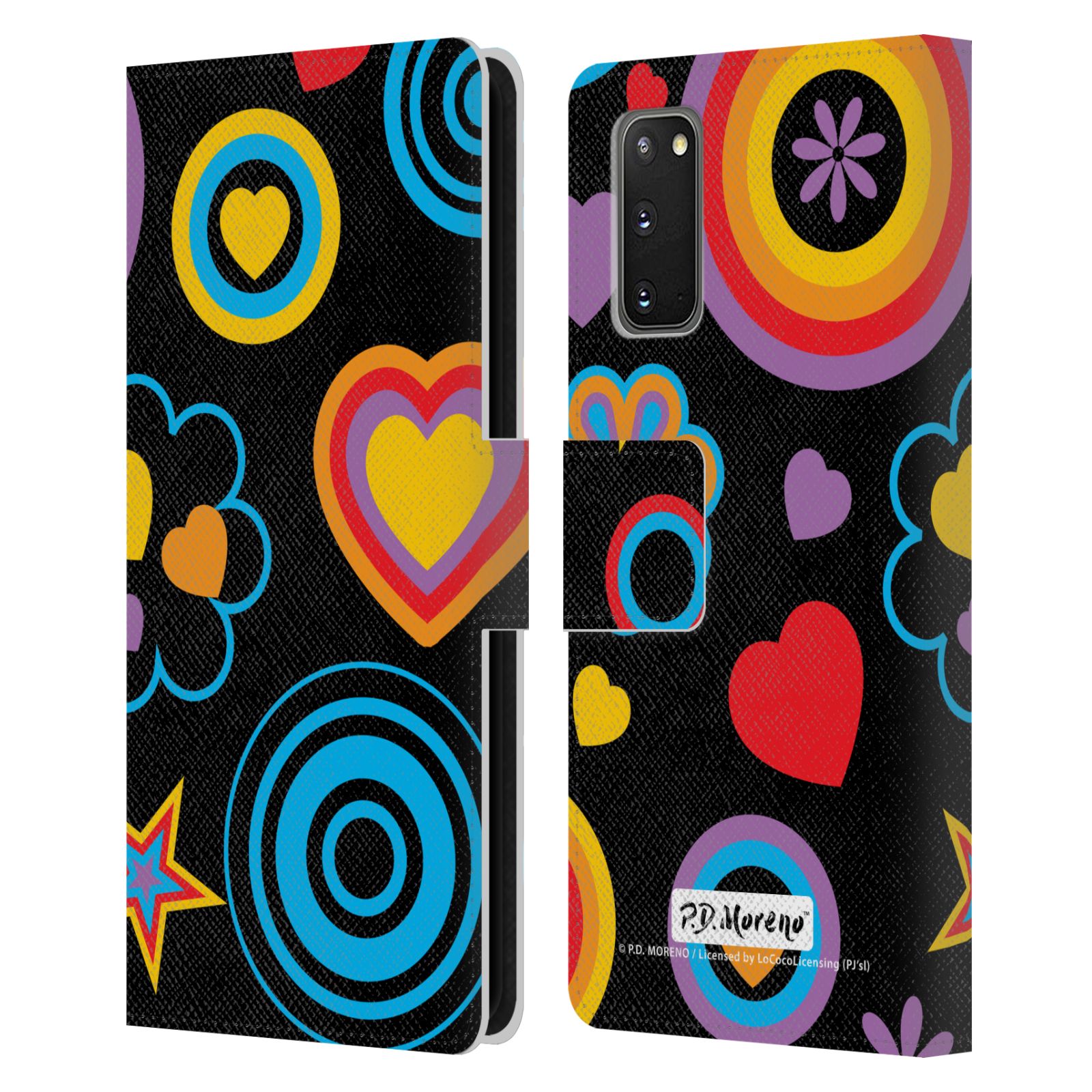 OFFICIËLE P.D. MORENO PATRONEN LEDEREN BOOK COVER VOOR SAMSUNG TELEFOONS 1 - Afbeelding 11 van 13