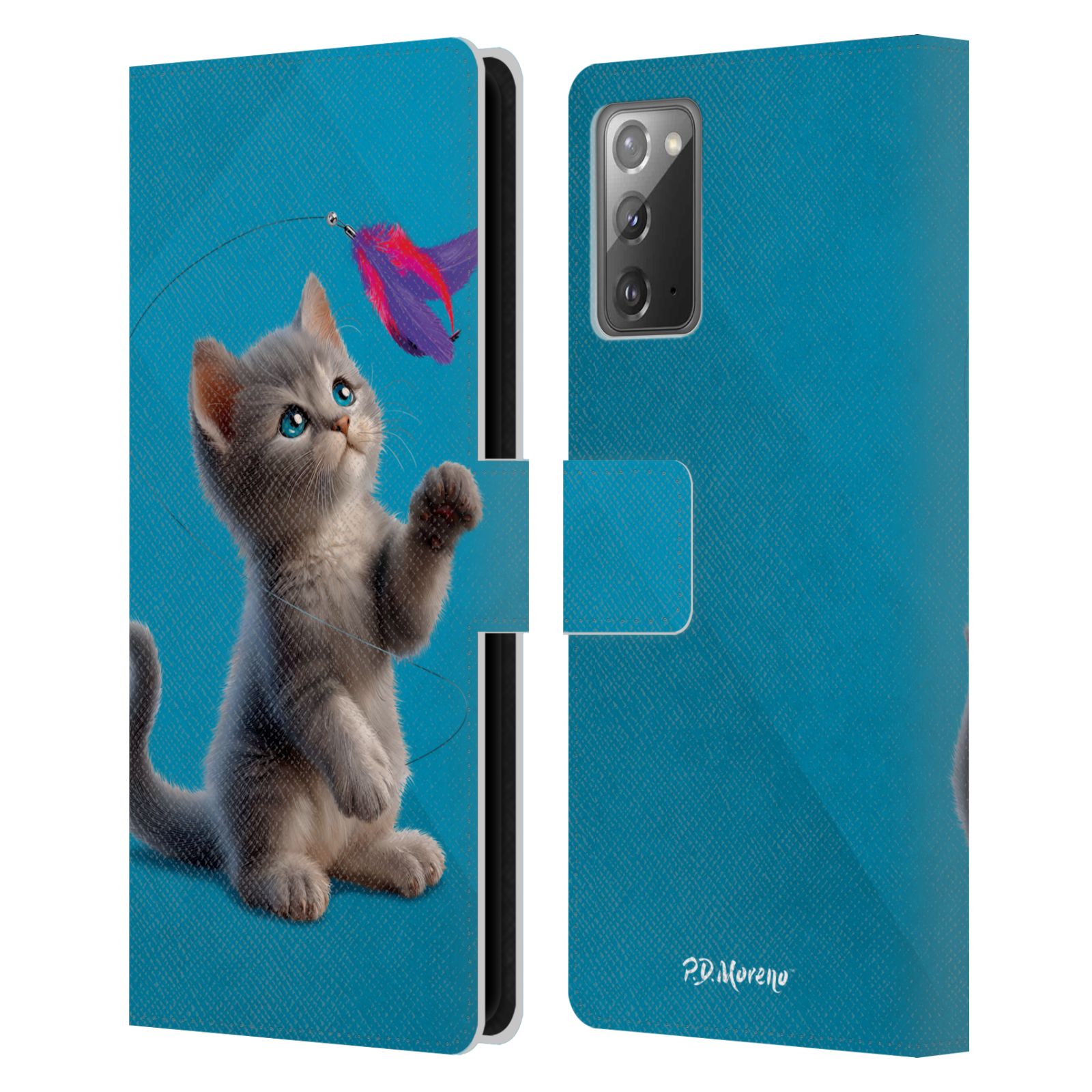 P.D. MORENO PLAY CAT ARTWORK LEATHER BOOK WALLET CASE COVER FOR SAMSUNG PHONES 2 - Picture 17 of 19