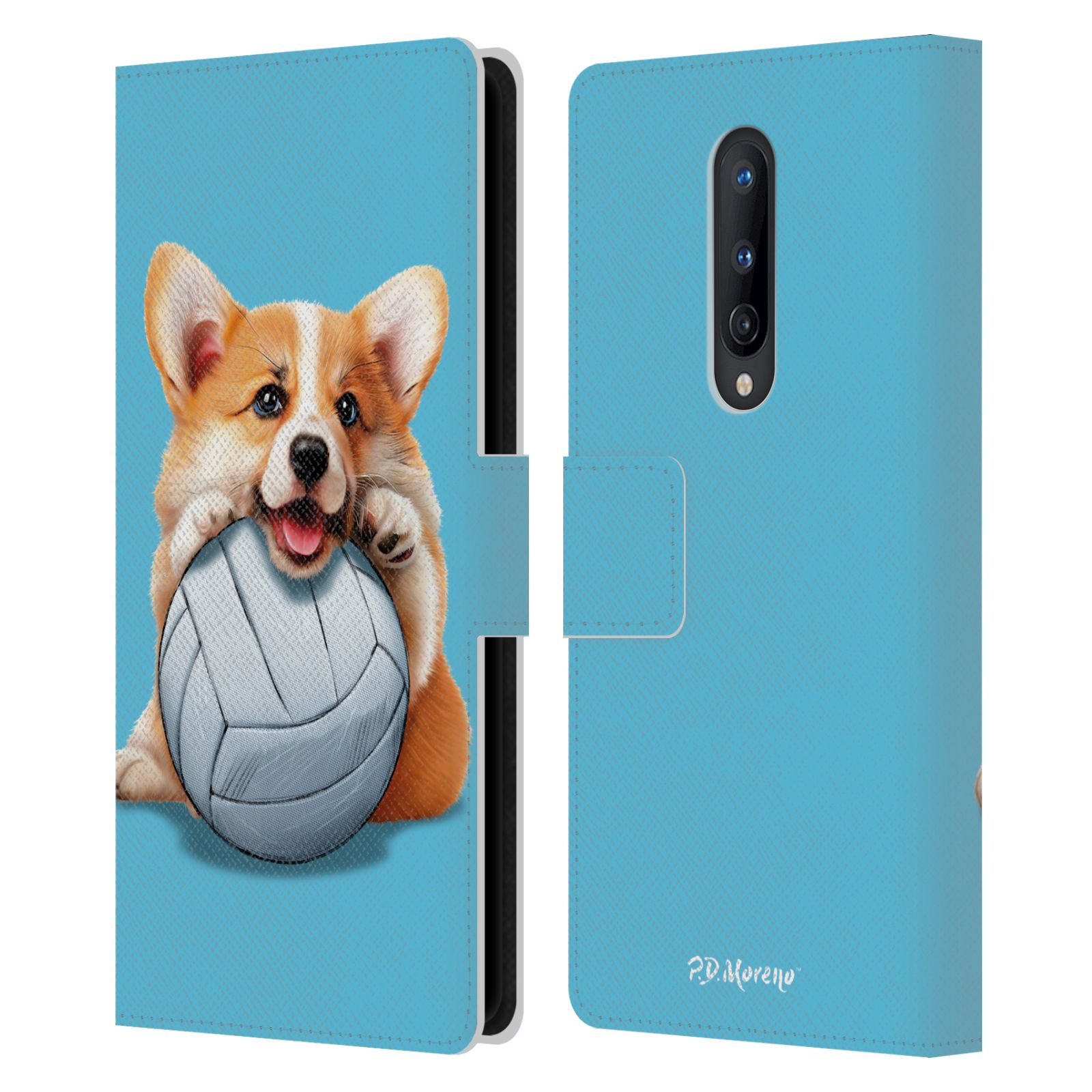 OFFICIAL P.D. MORENO SPORT PUPPIES LEATHER BOOK CASE FOR ONEPLUS PHONES - Picture 12 of 18