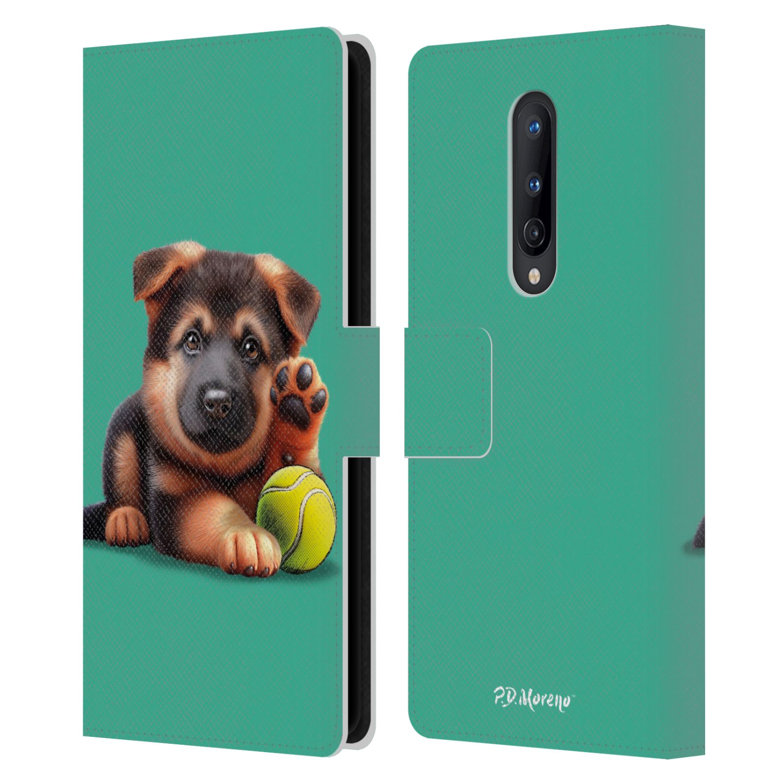 OFFICIAL P.D. MORENO SPORT PUPPIES LEATHER BOOK CASE FOR ONEPLUS PHONES - Picture 16 of 18