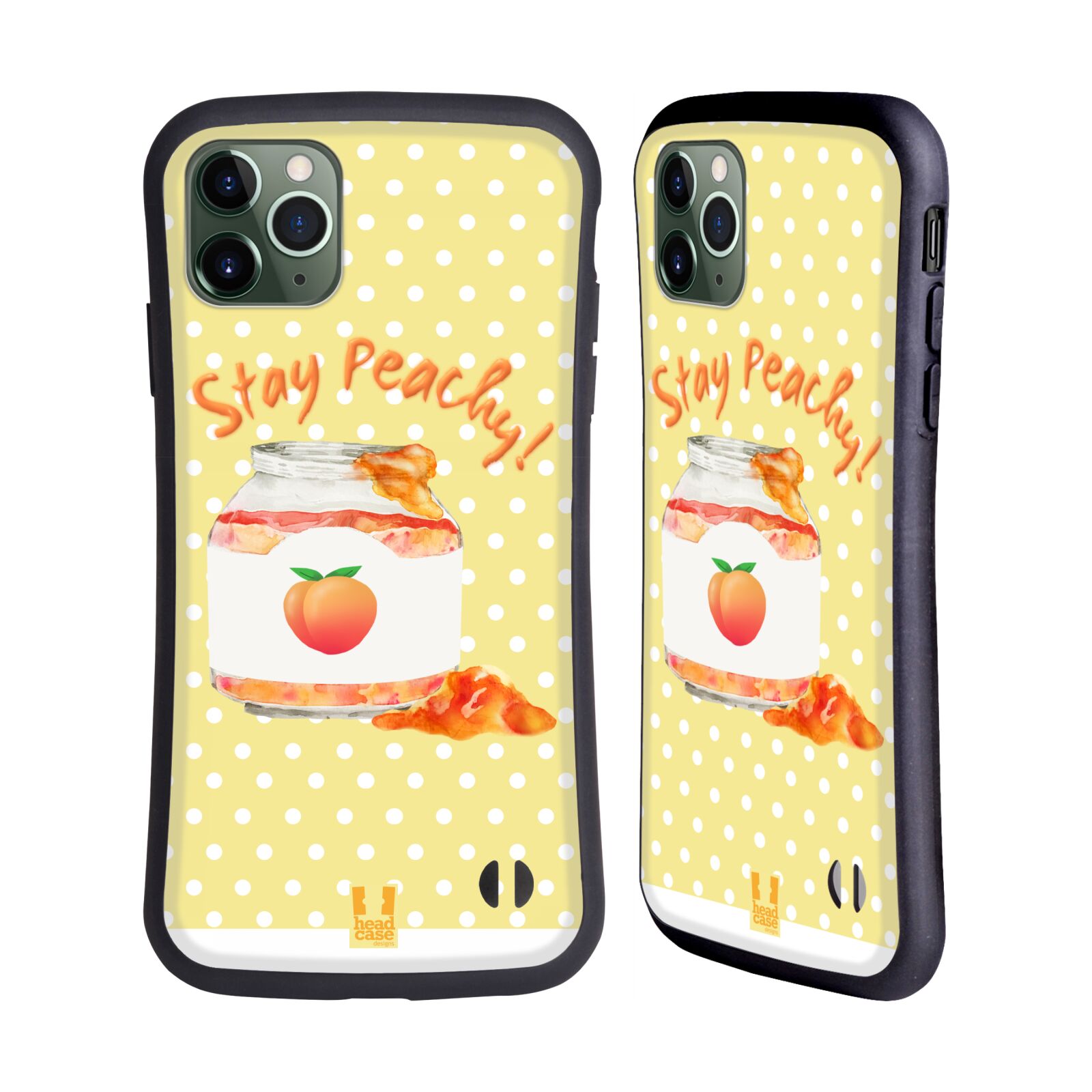 HEAD CASE PEACHES HYBRID CASE FOR APPLE iPHONES PHONES - Picture 9 of 12