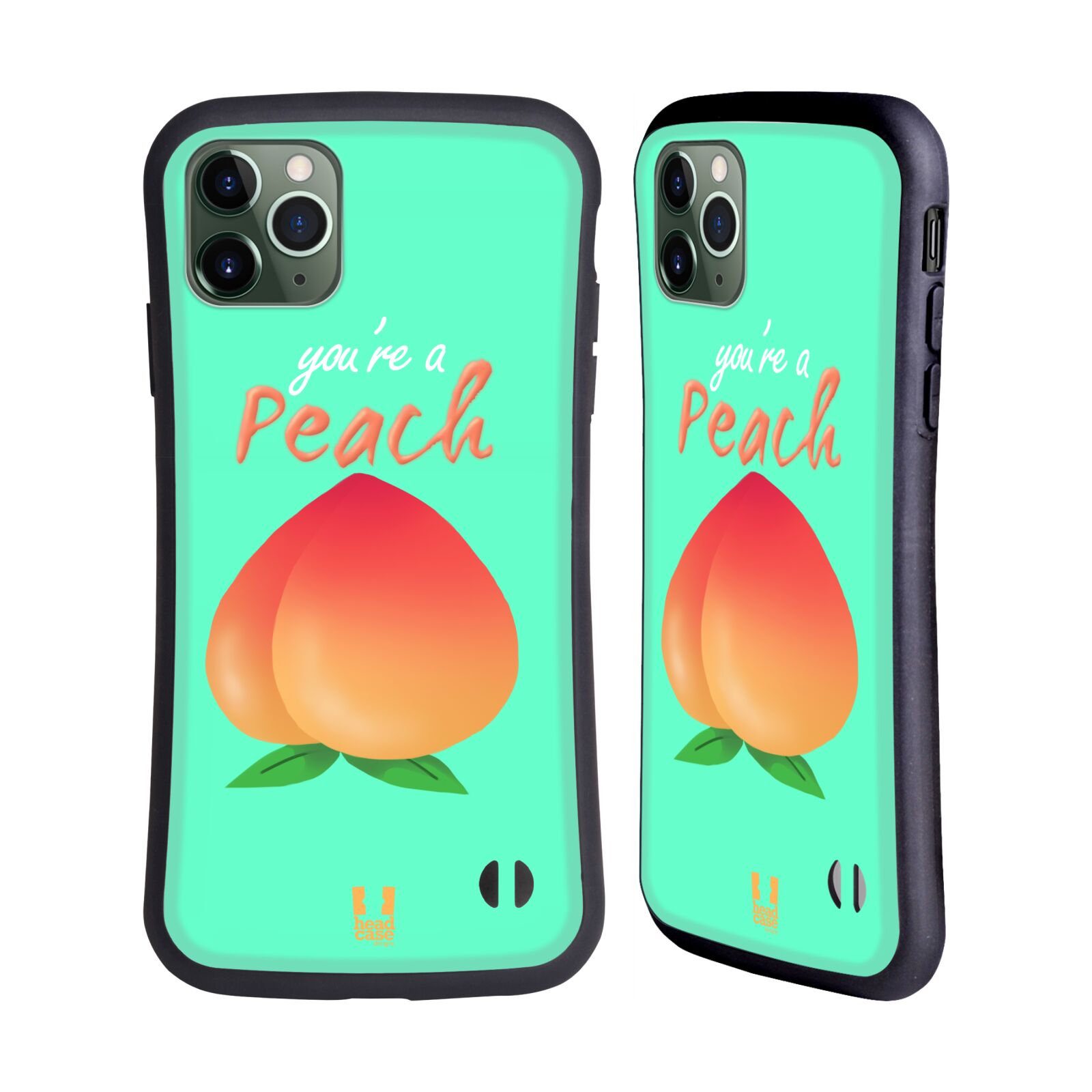 HEAD CASE PEACHES HYBRID CASE FOR APPLE iPHONES PHONES - Picture 10 of 12