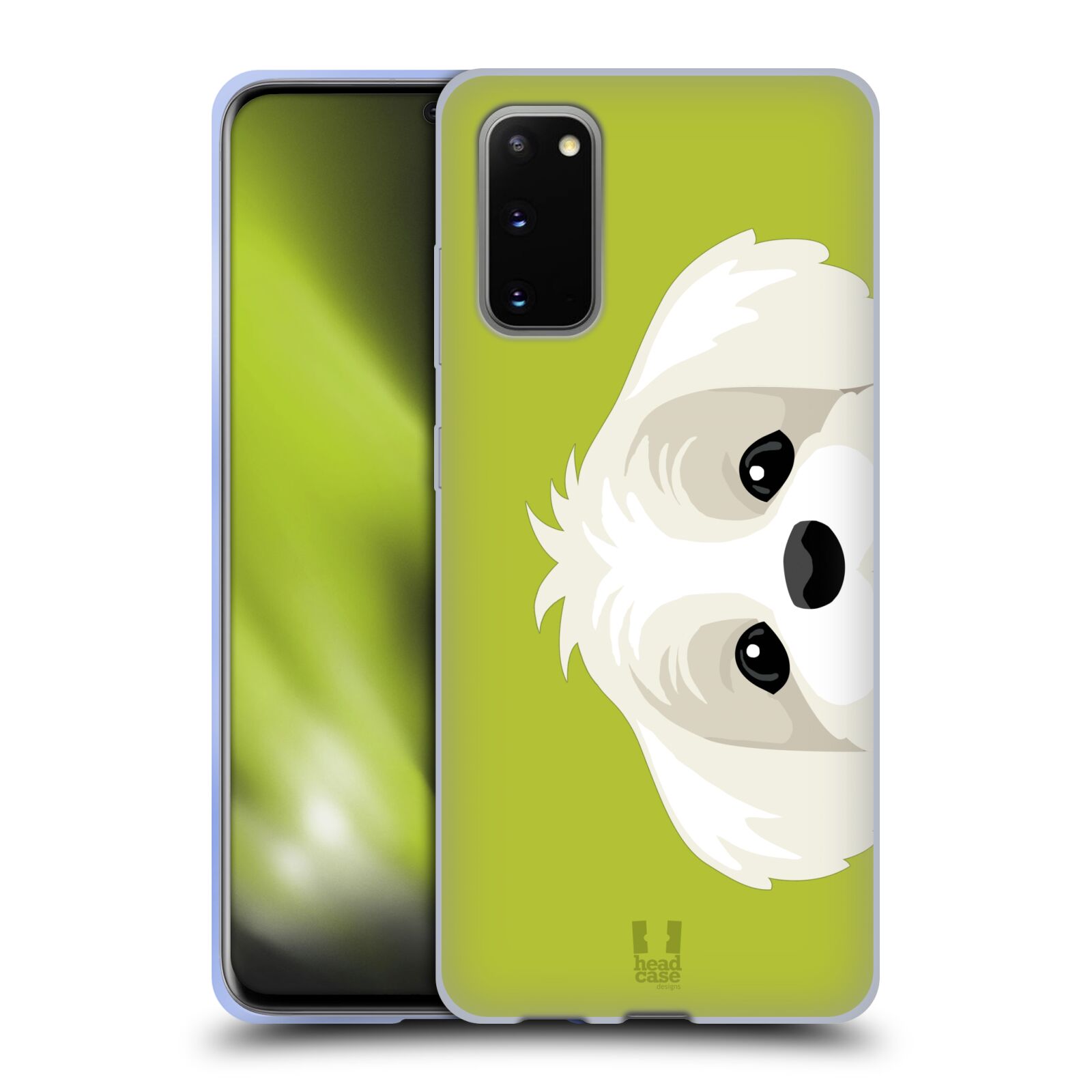 Head Case Designs Snow Leopard On Ice Wildlife Soft Gel Case and Matching Wallpaper Compatible With Samsung Galaxy A12 2020