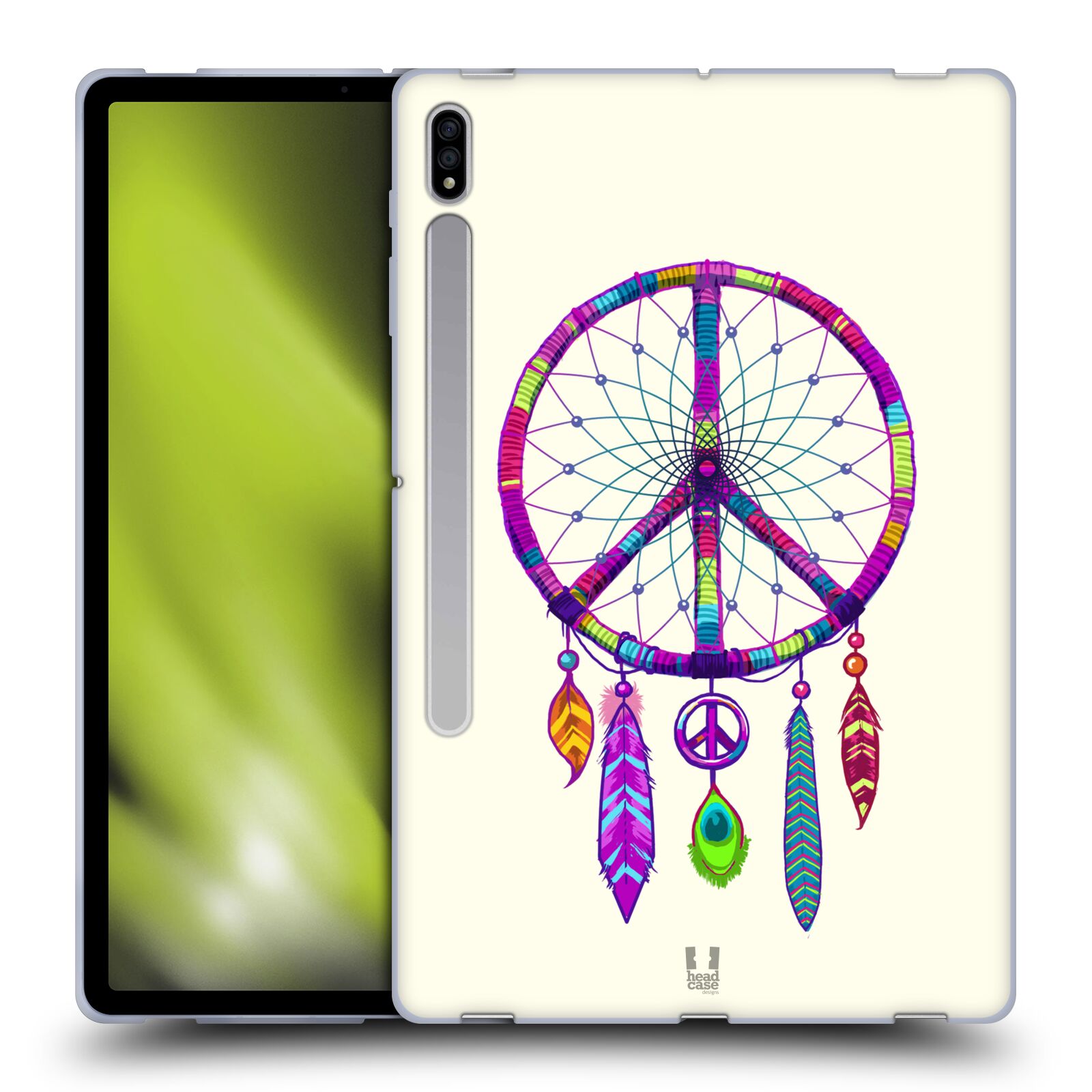 HEAD CASE DESIGNS PEACE EMBLEMS SOFT GEL CASE FOR SAMSUNG TABLETS 1 - Picture 8 of 13